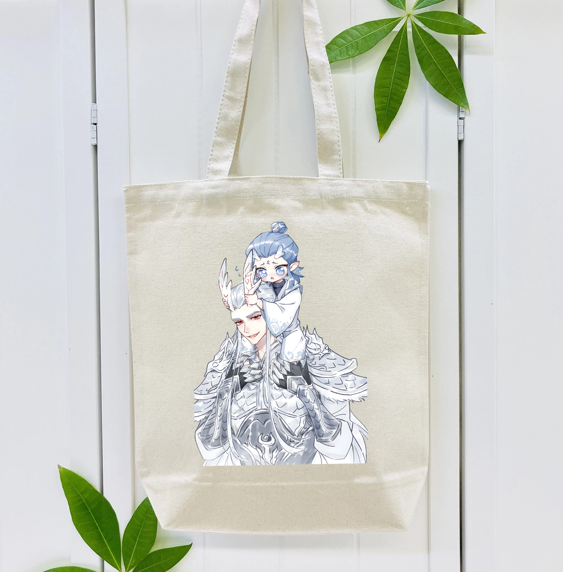 Ne Zha 2 ナタ 魔童の大暴れ 縦型キャンバス生地手提げバッグ　トートバッグ