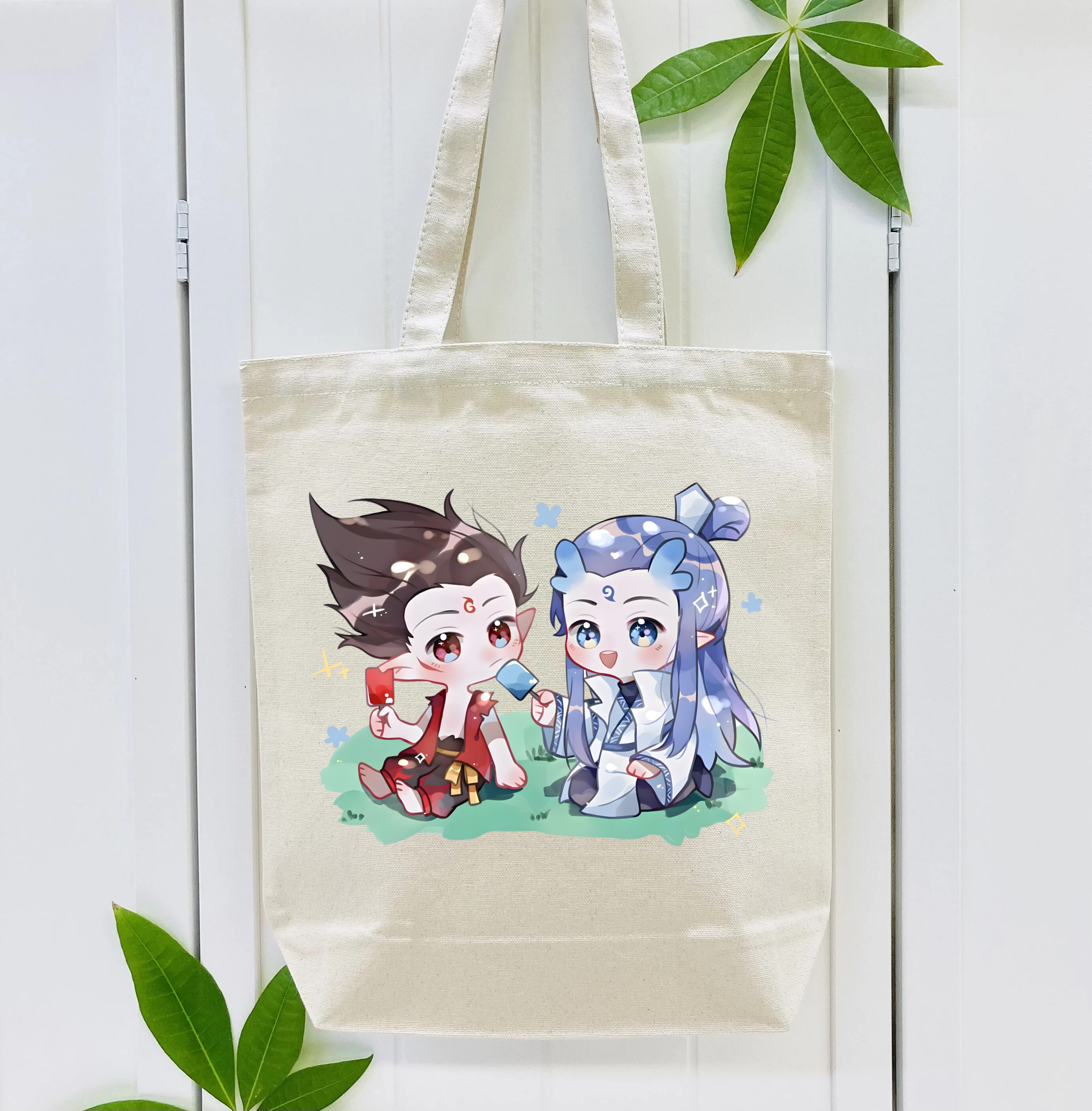 Ne Zha 2 ナタ 魔童の大暴れ 縦型キャンバス生地手提げバッグ　トートバッグ