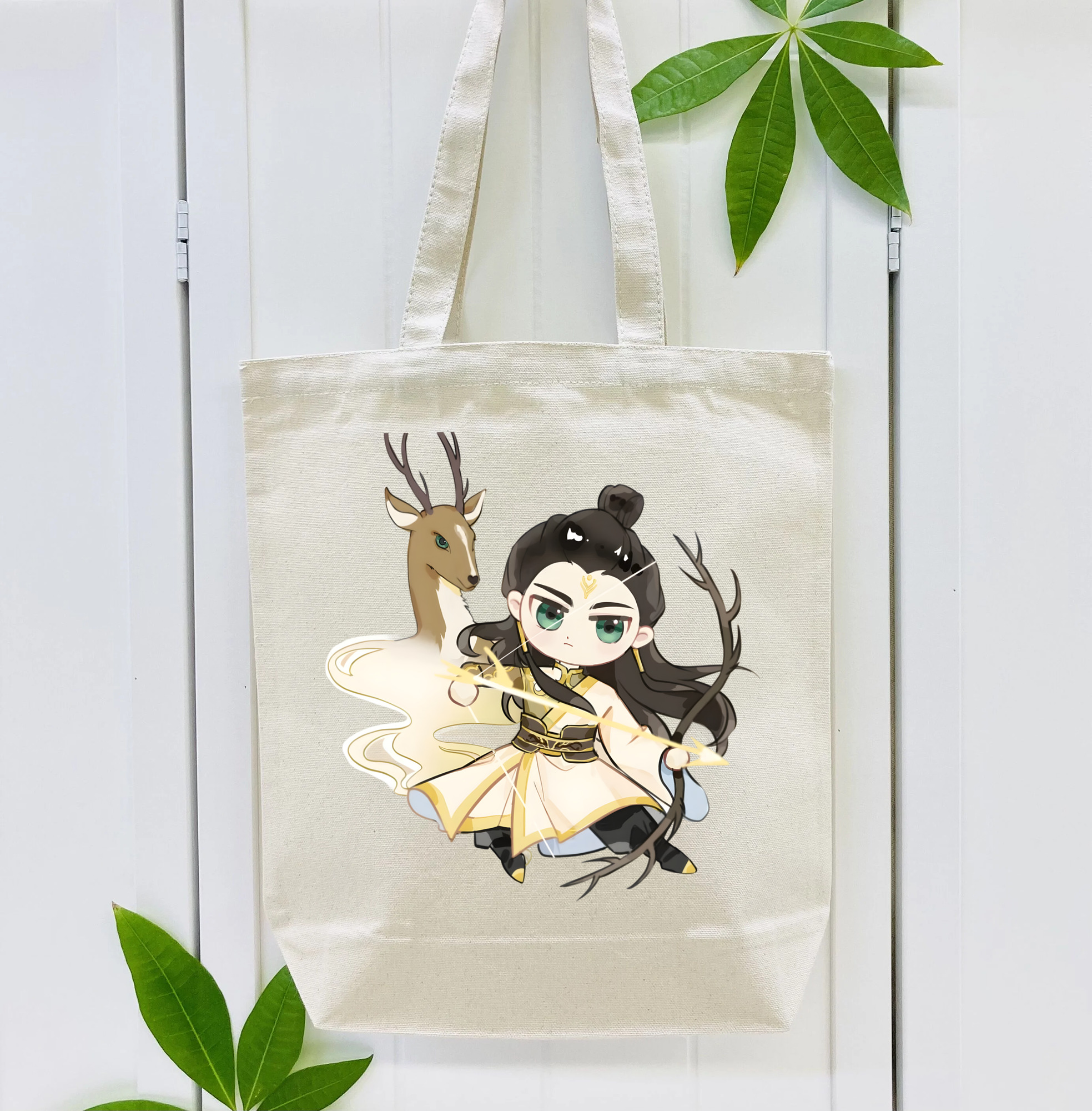 Ne Zha 2 ナタ 魔童の大暴れ 縦型キャンバス生地手提げバッグ　トートバッグ