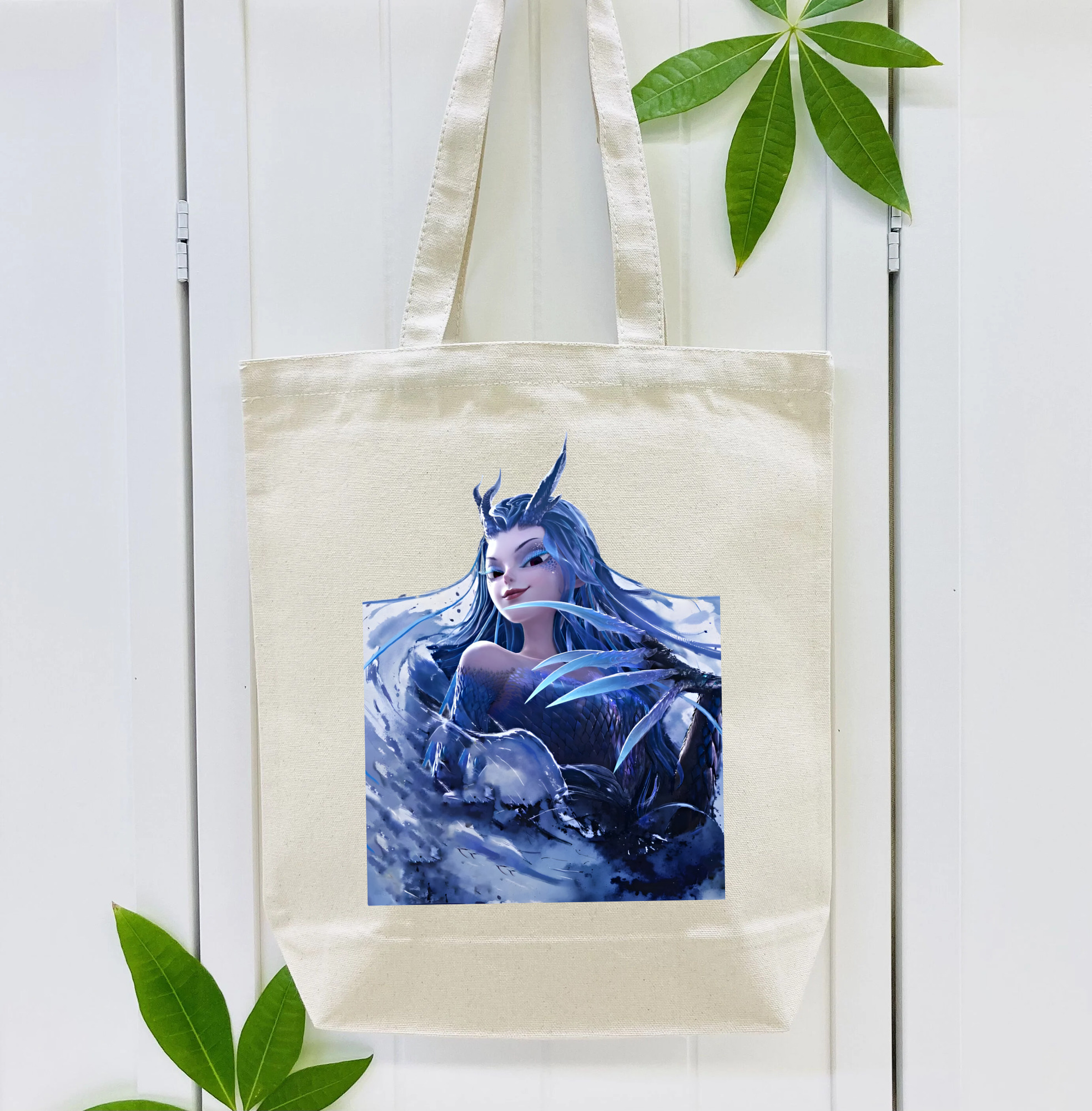 Ne Zha 2 ナタ 魔童の大暴れ 縦型キャンバス生地手提げバッグ　トートバッグ