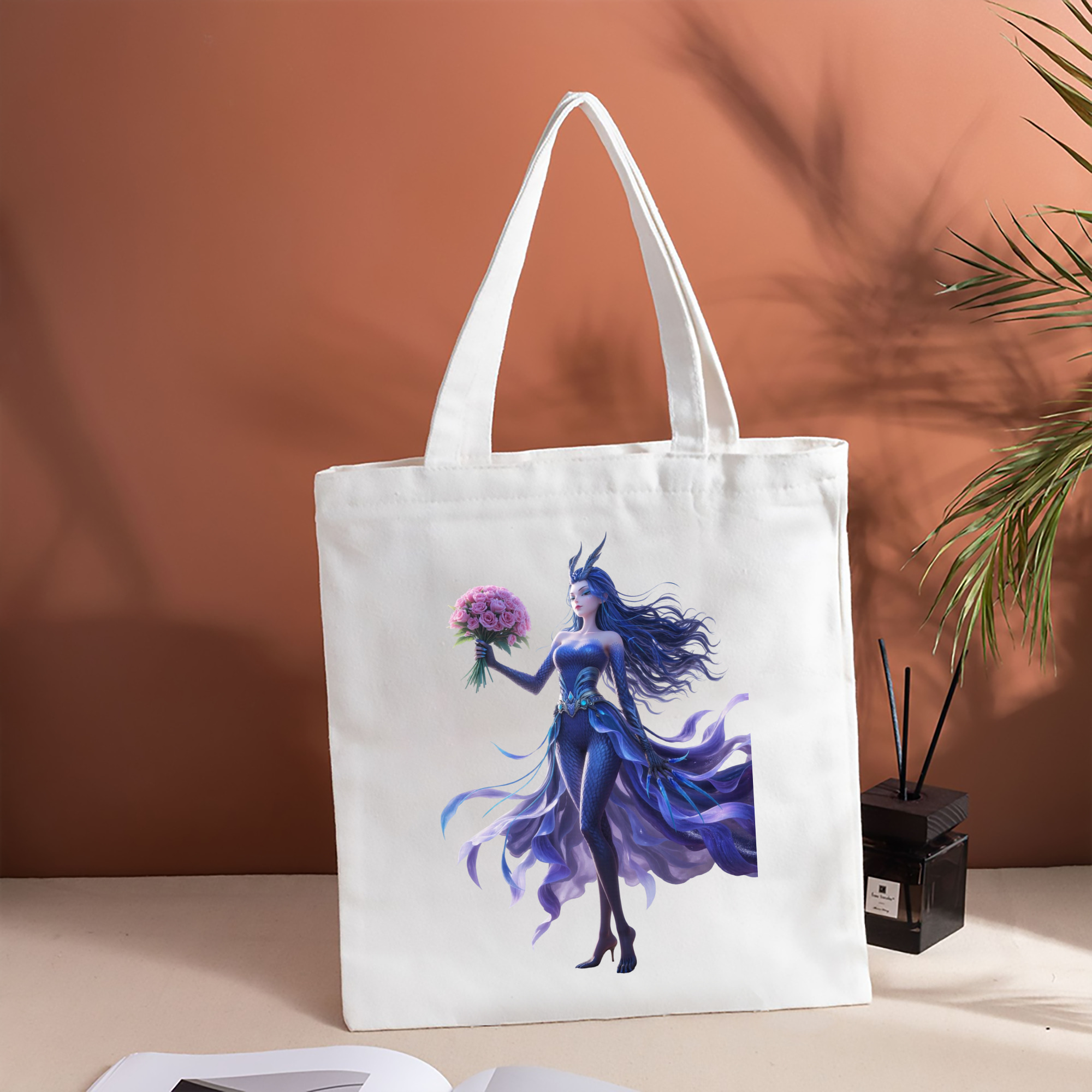 Ne Zha 2 ナタ 魔童の大暴れ 縦型キャンバス生地手提げバッグ　トートバッグ