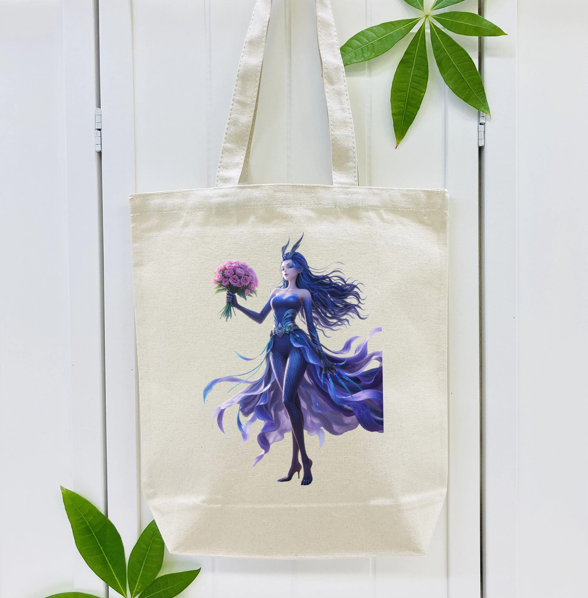 Ne Zha 2 ナタ 魔童の大暴れ 縦型キャンバス生地手提げバッグ　トートバッグ