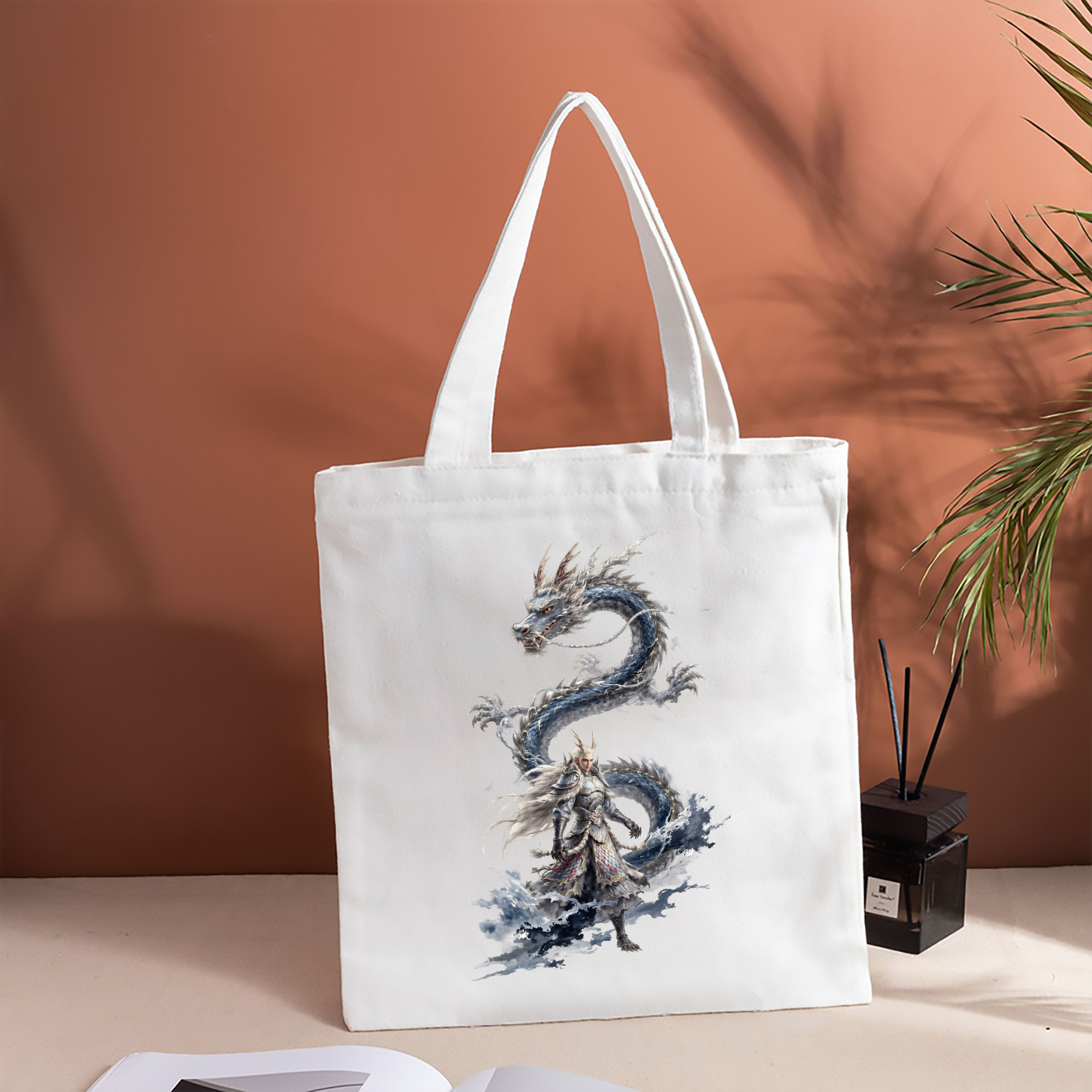 Ne Zha 2 ナタ 魔童の大暴れ 縦型キャンバス生地手提げバッグ　トートバッグ