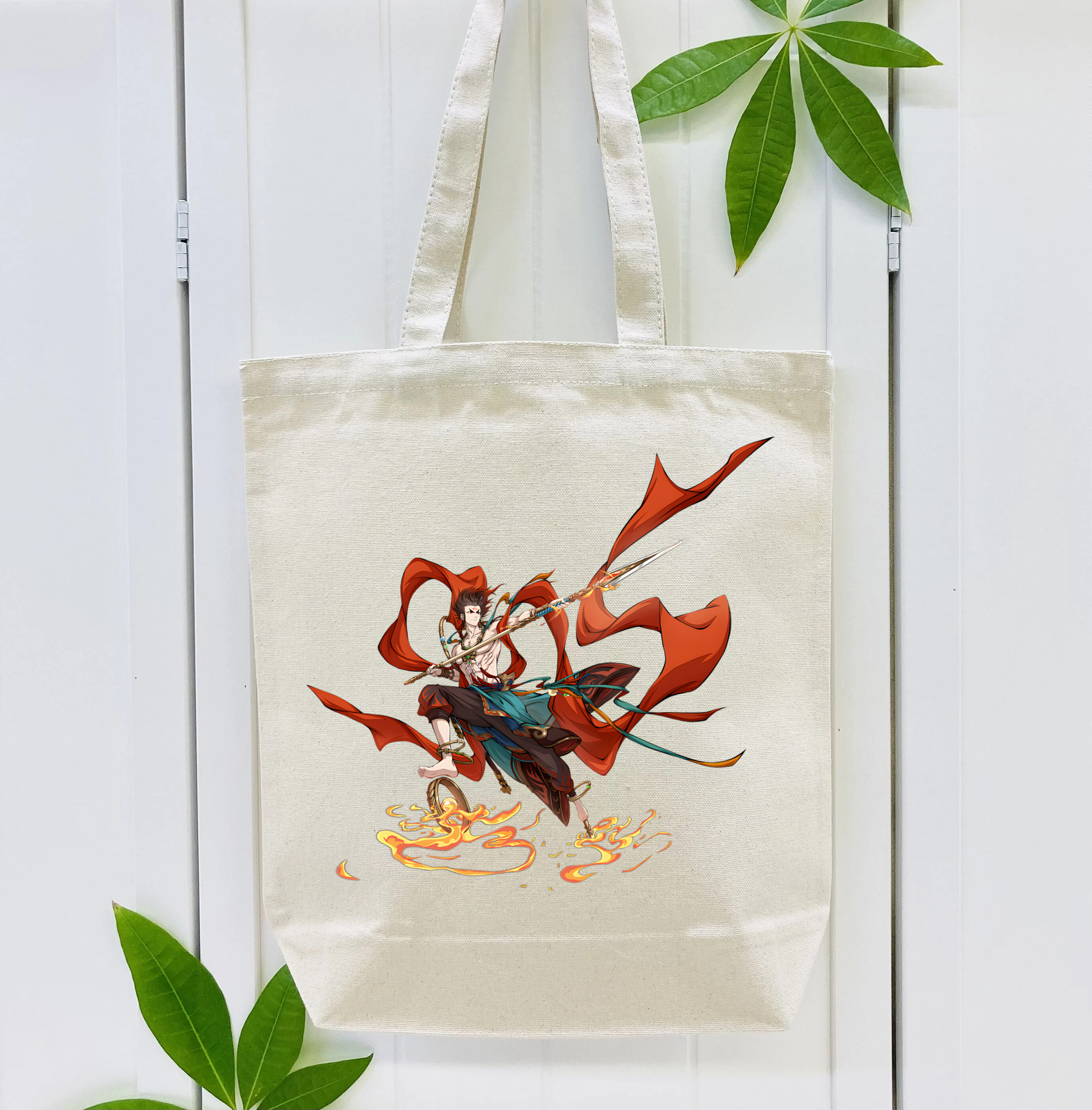 Ne Zha 2 ナタ 魔童の大暴れ 縦型キャンバス生地手提げバッグ　トートバッグ