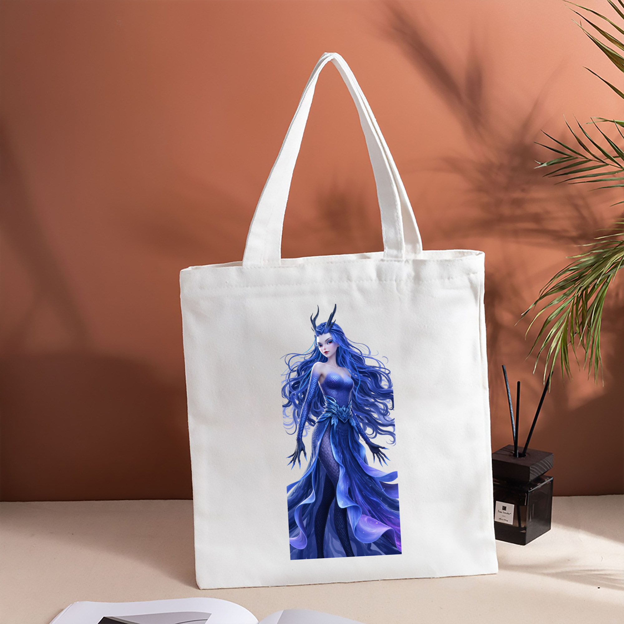 Ne Zha 2 ナタ 魔童の大暴れ 縦型キャンバス生地手提げバッグ　トートバッグ