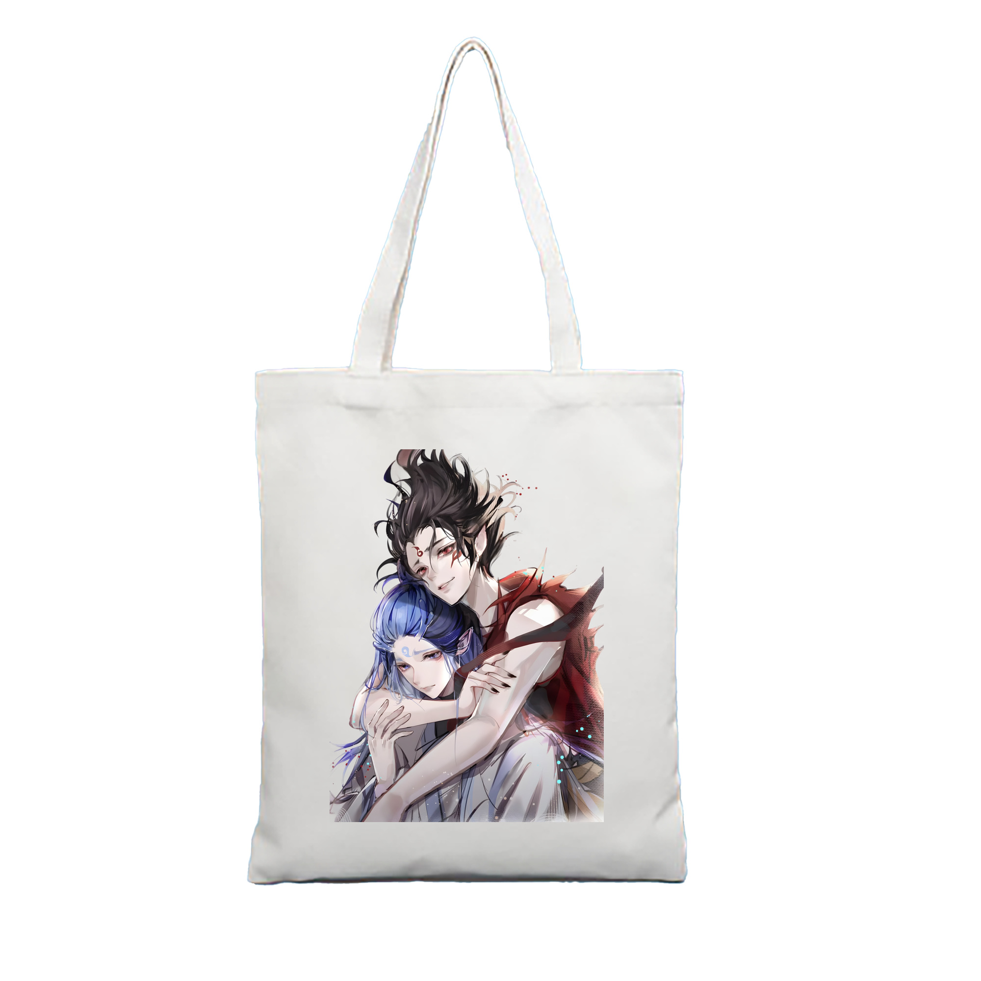 （画像用） Ne Zha 2 ナタ 魔童の大暴れ 縦型キャンバス生地手提げバッグ　トートバッグ