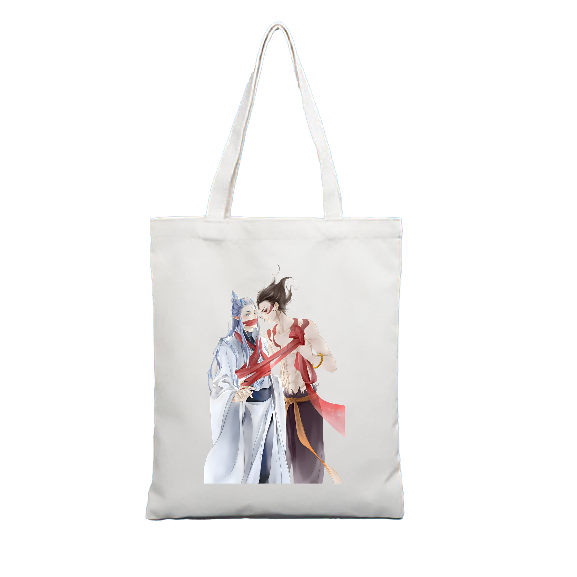 （画像用） Ne Zha 2 ナタ 魔童の大暴れ 縦型キャンバス生地手提げバッグ　トートバッグ