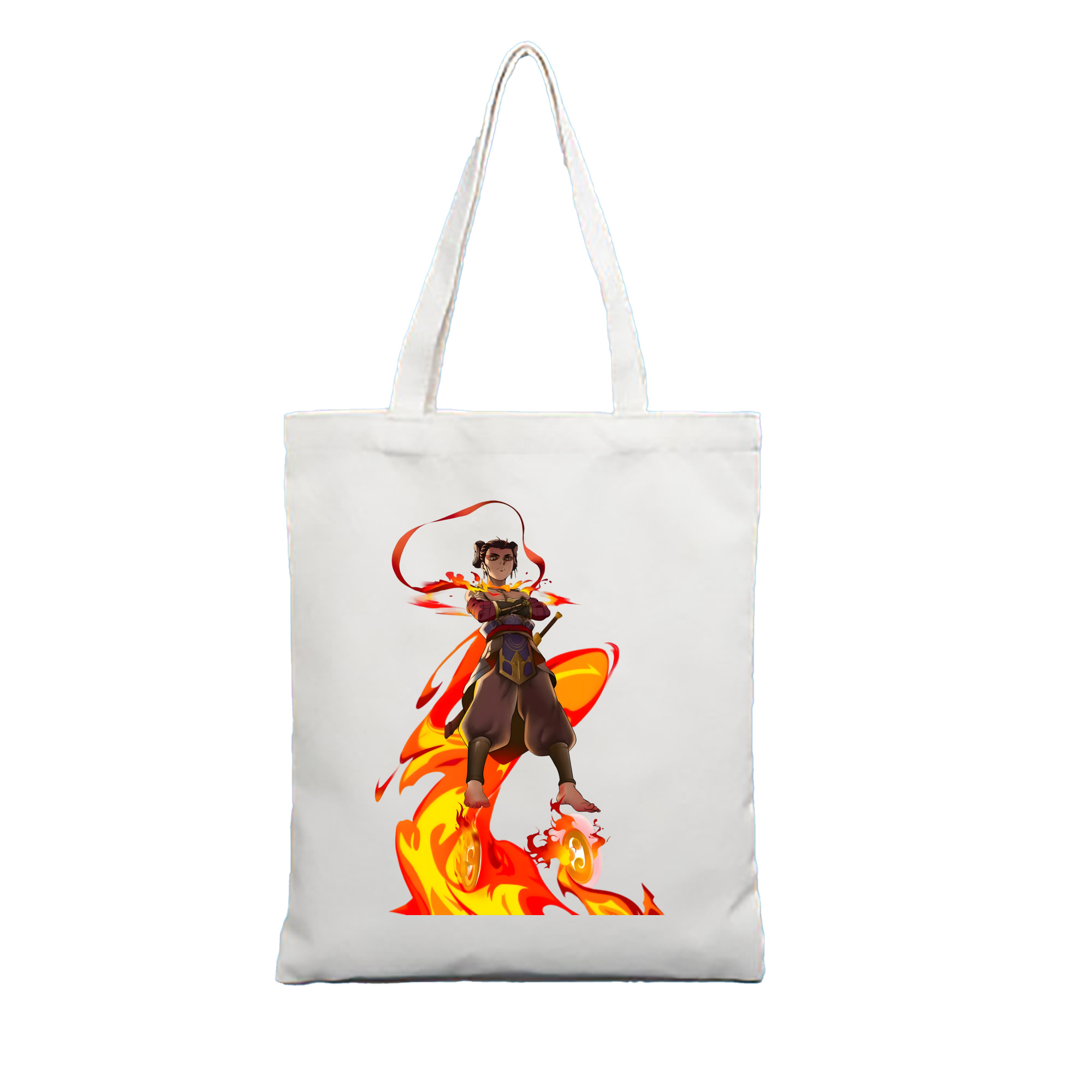 （画像用） Ne Zha 2 ナタ 魔童の大暴れ 縦型キャンバス生地手提げバッグ　トートバッグ