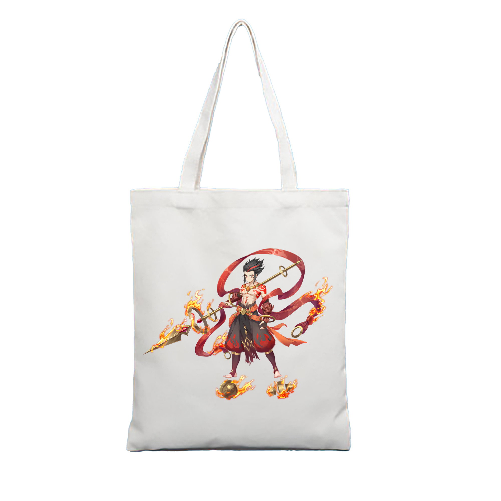 （画像用） Ne Zha 2 ナタ 魔童の大暴れ 縦型キャンバス生地手提げバッグ　トートバッグ
