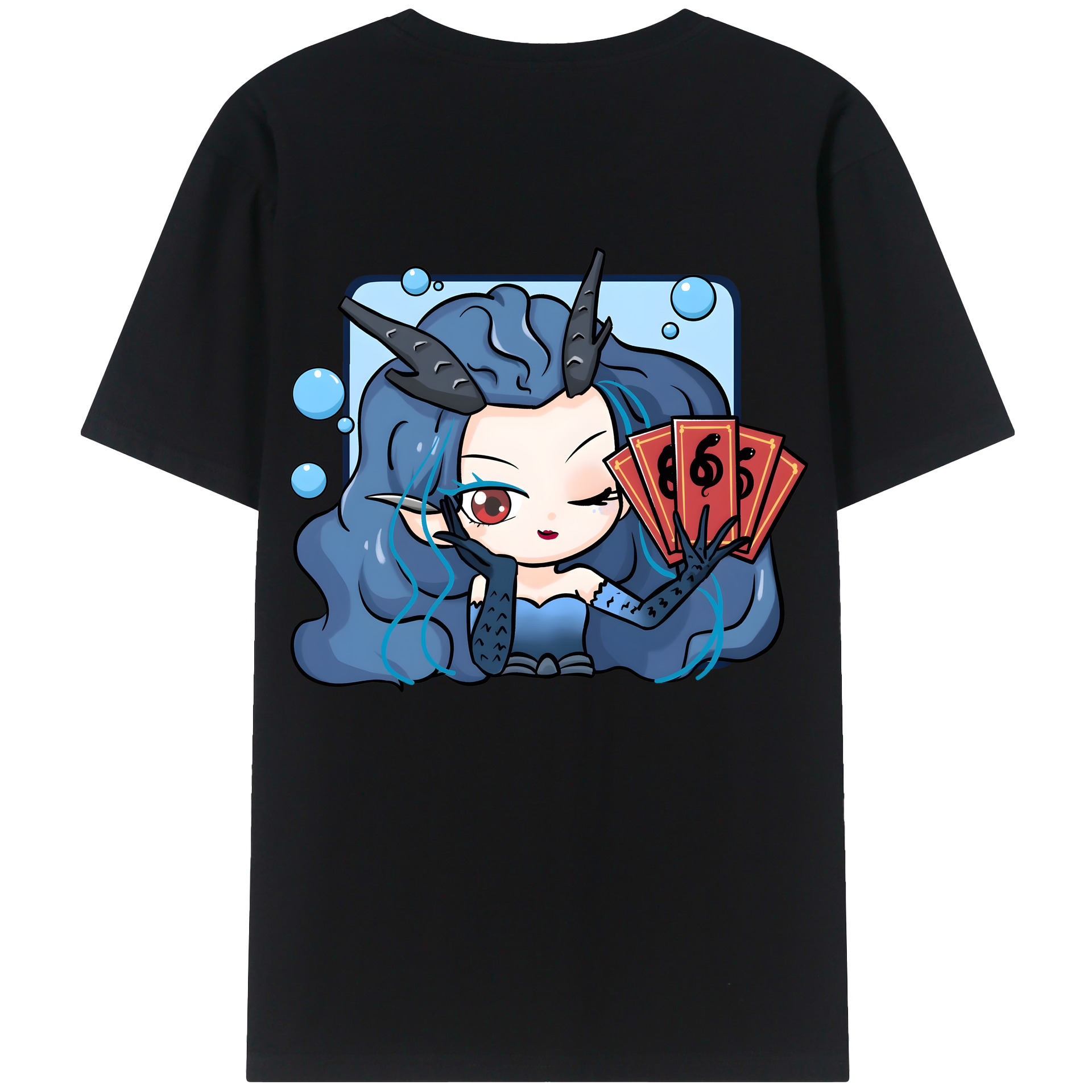 （画像用） Ne Zha 2 ナタ 魔童の大暴れ 綿100％ メンズ半袖Tシャツ（バックプリント） 通気性