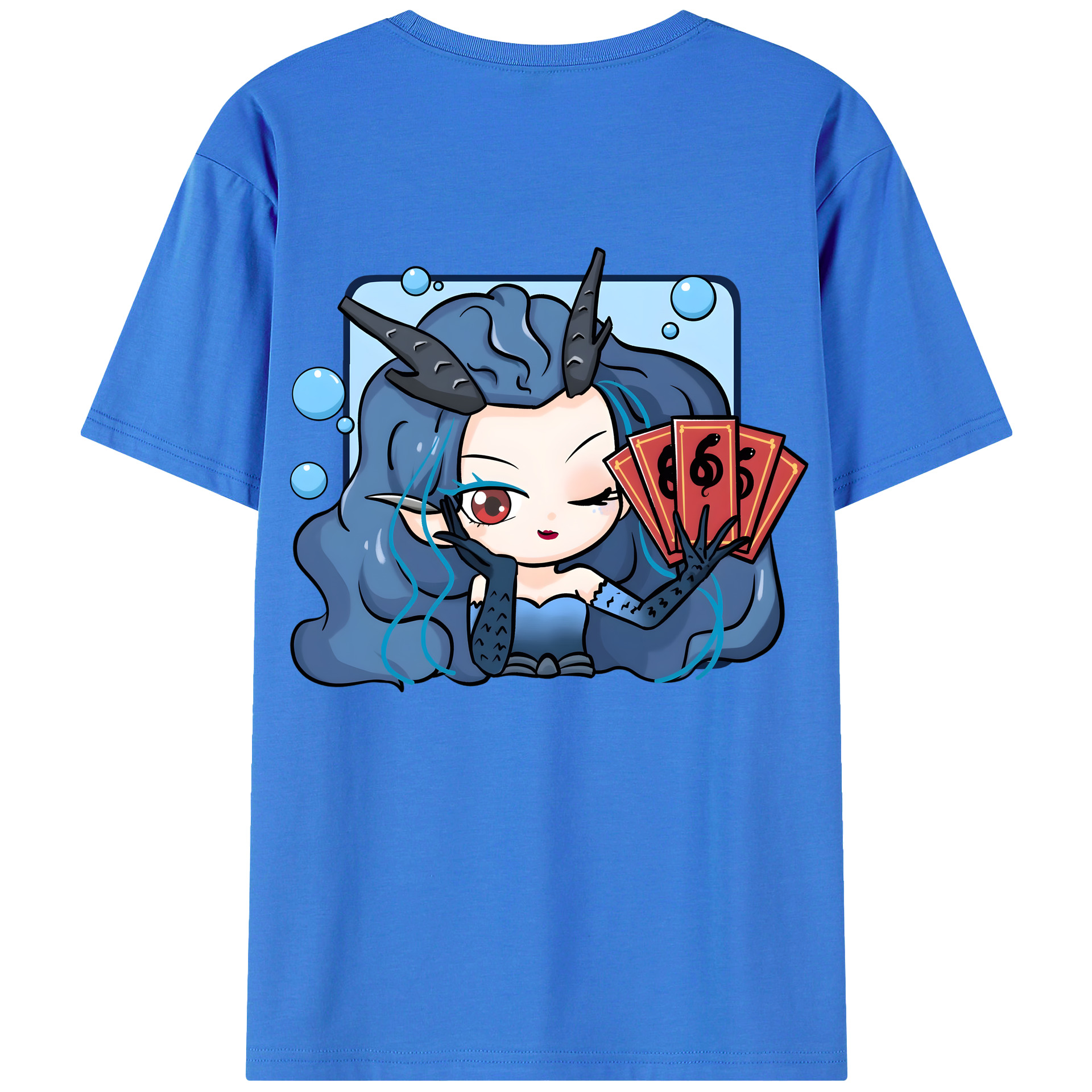 （画像用） Ne Zha 2 ナタ 魔童の大暴れ 綿100％ メンズ半袖Tシャツ（バックプリント） 通気性
