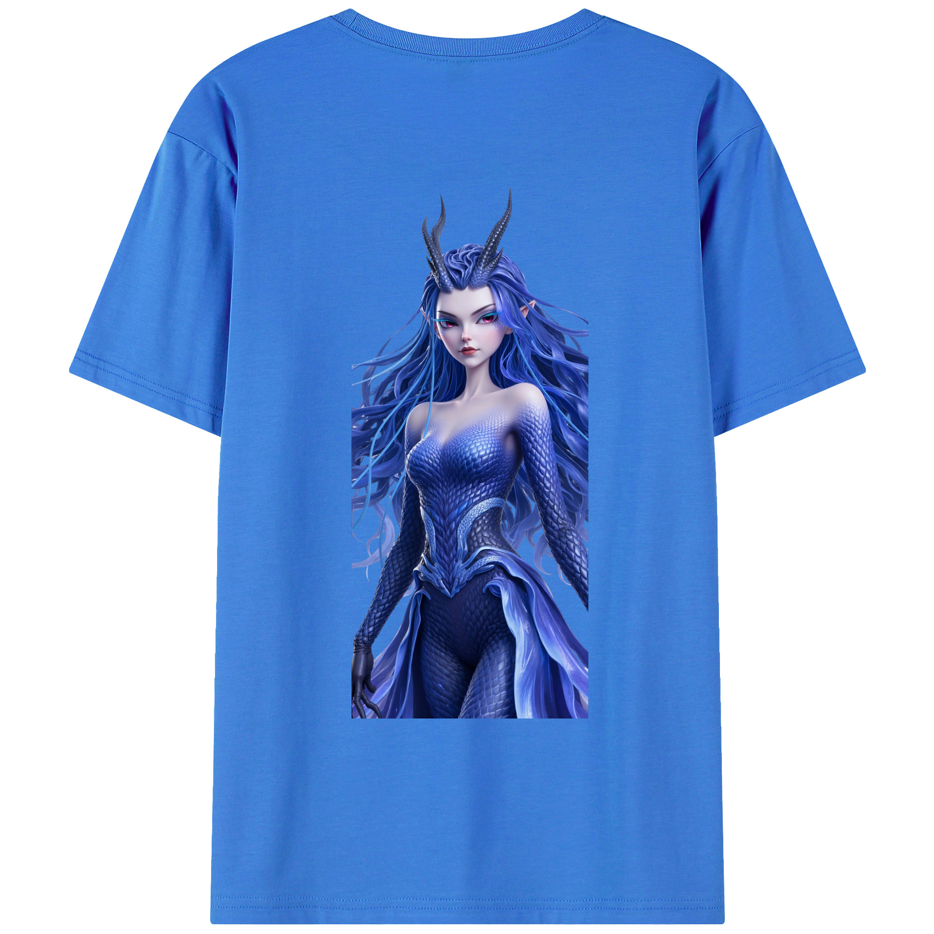 （画像用） Ne Zha 2 ナタ 魔童の大暴れ 綿100％ メンズ半袖Tシャツ（バックプリント） 通気性