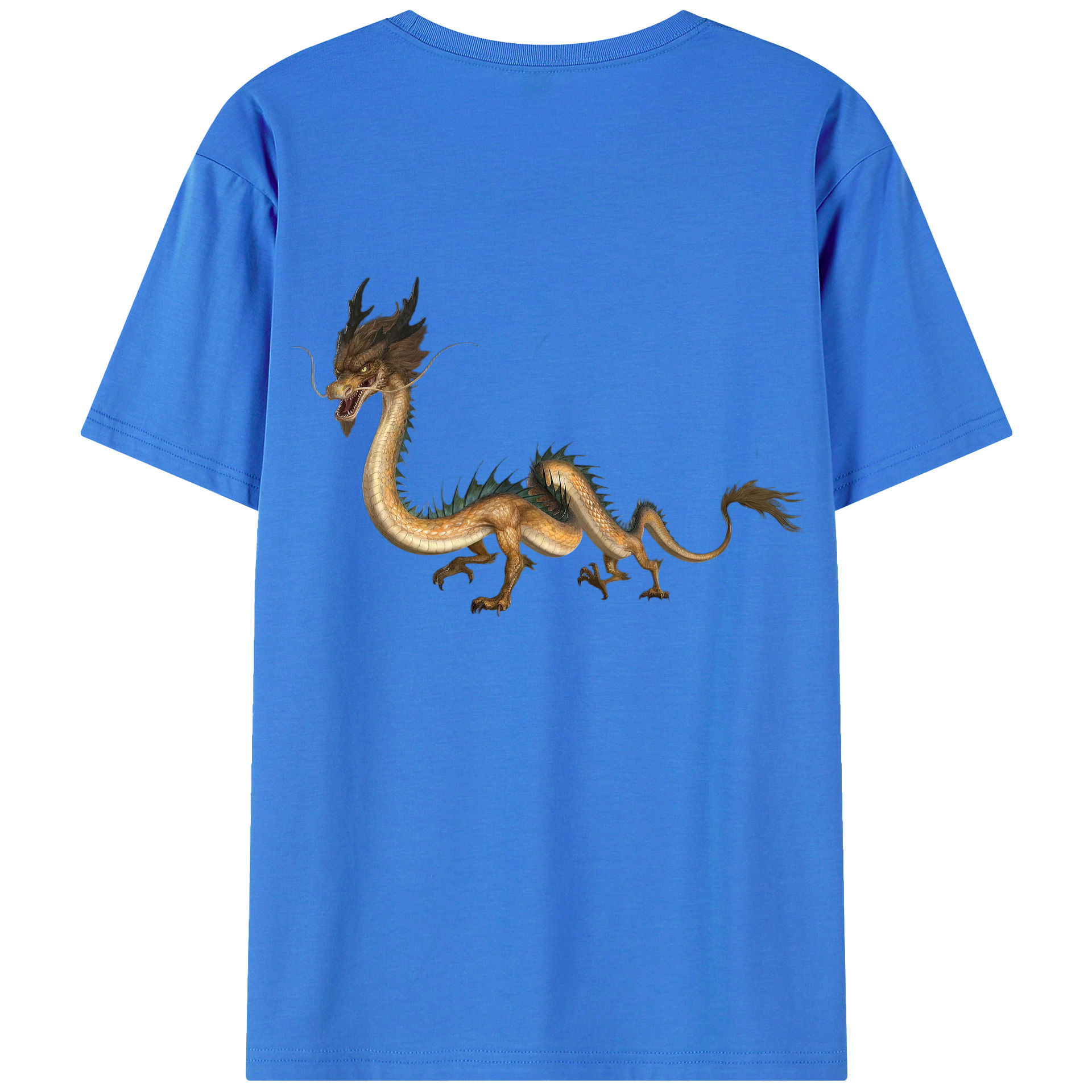 （画像用） Ne Zha 2 ナタ 魔童の大暴れ 綿100％ メンズ半袖Tシャツ（バックプリント） 通気性