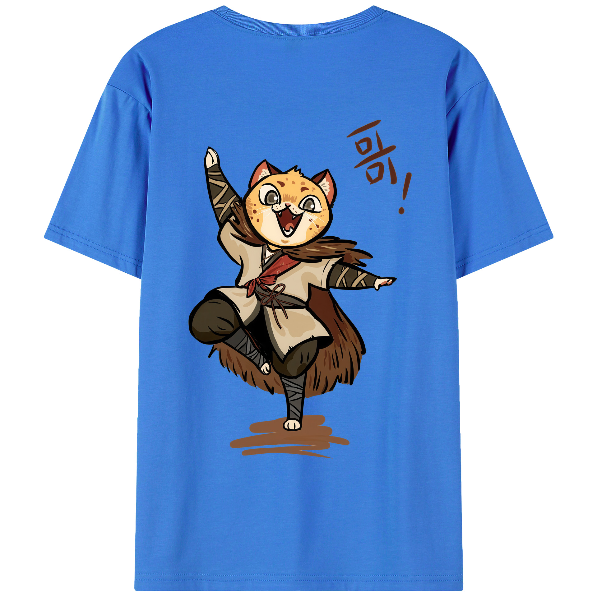 （画像用） Ne Zha 2 ナタ 魔童の大暴れ 綿100％ メンズ半袖Tシャツ（バックプリント） 通気性
