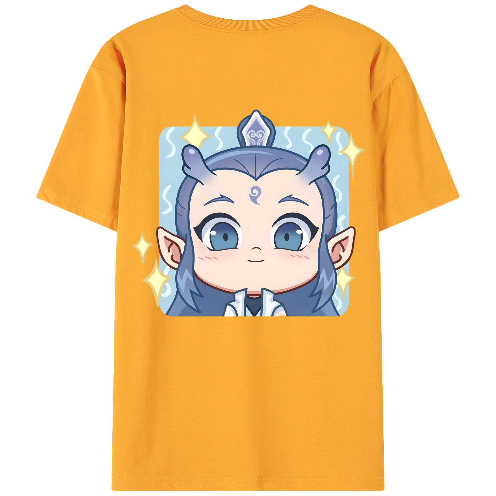 （画像用） Ne Zha 2 ナタ 魔童の大暴れ 綿100％ メンズ半袖Tシャツ（バックプリント） 通気性