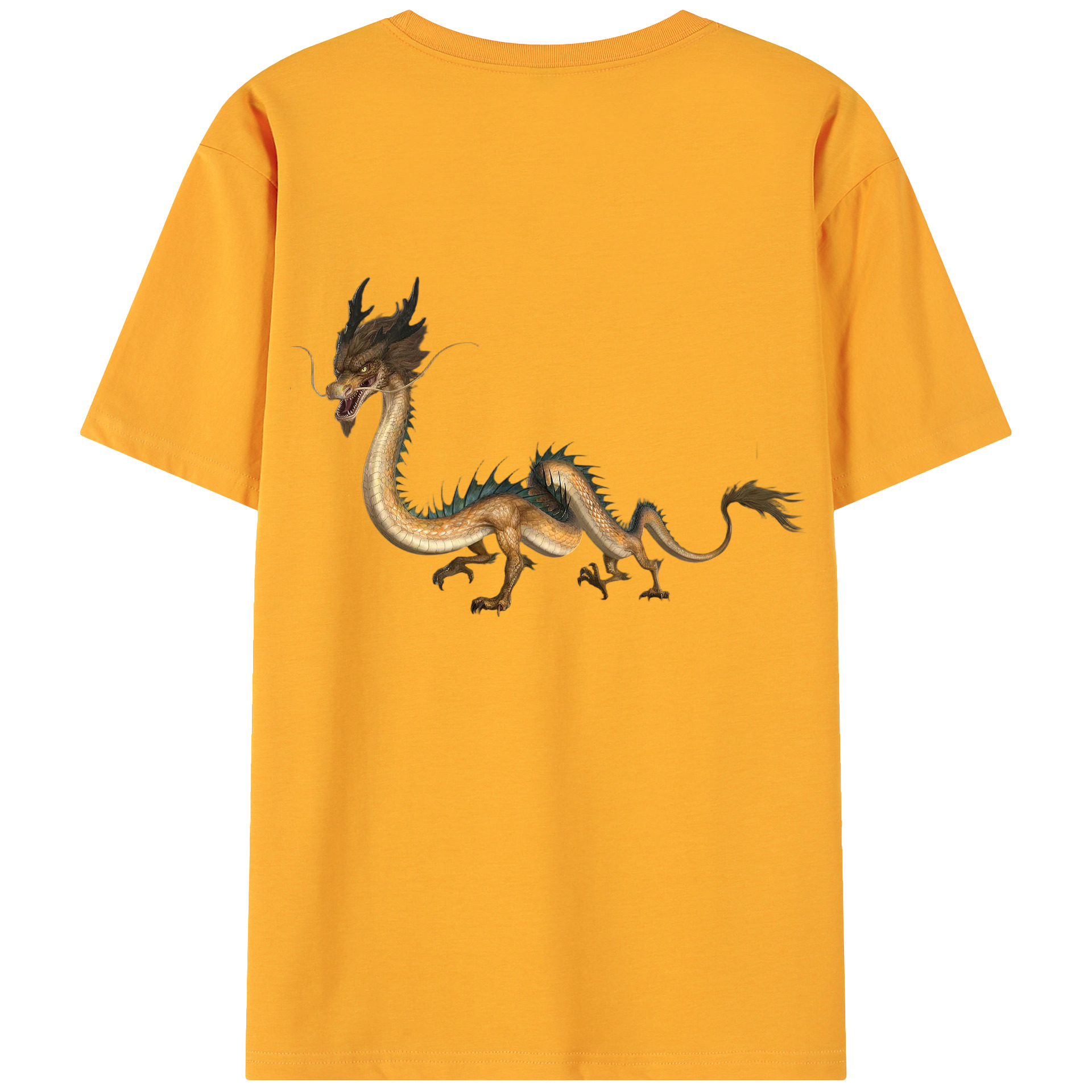 （画像用） Ne Zha 2 ナタ 魔童の大暴れ 綿100％ メンズ半袖Tシャツ（バックプリント） 通気性