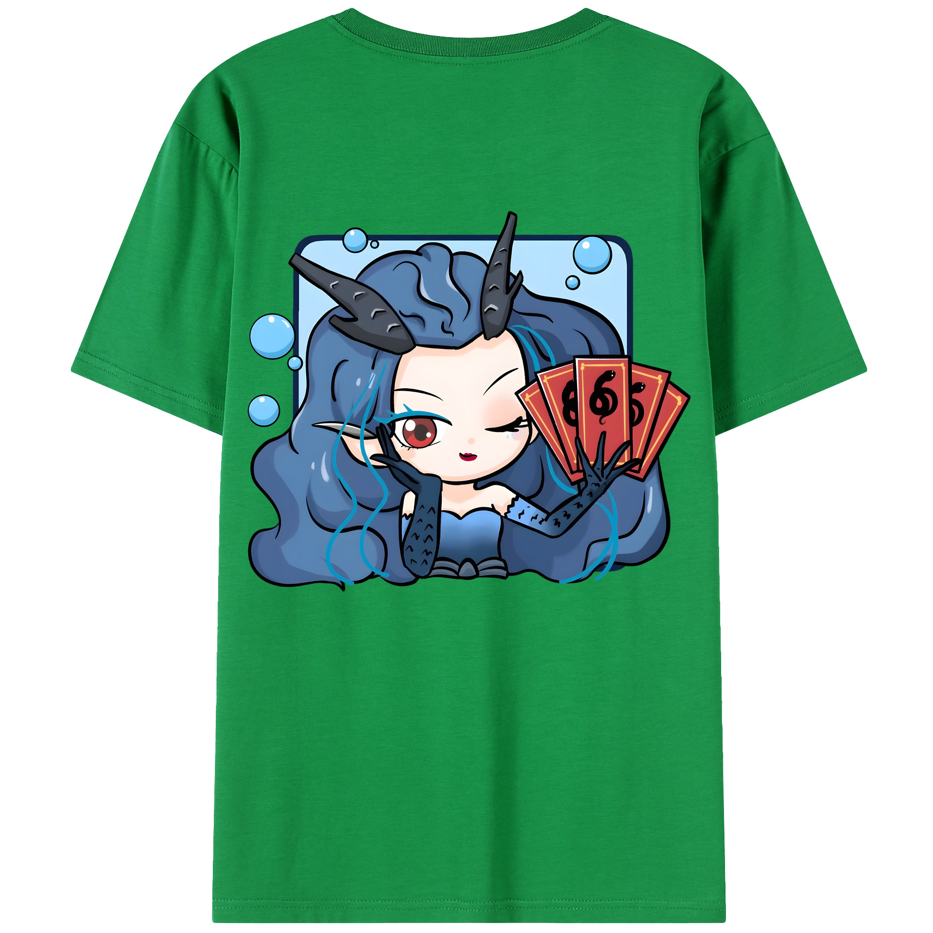 （画像用） Ne Zha 2 ナタ 魔童の大暴れ 綿100％ メンズ半袖Tシャツ（バックプリント） 通気性