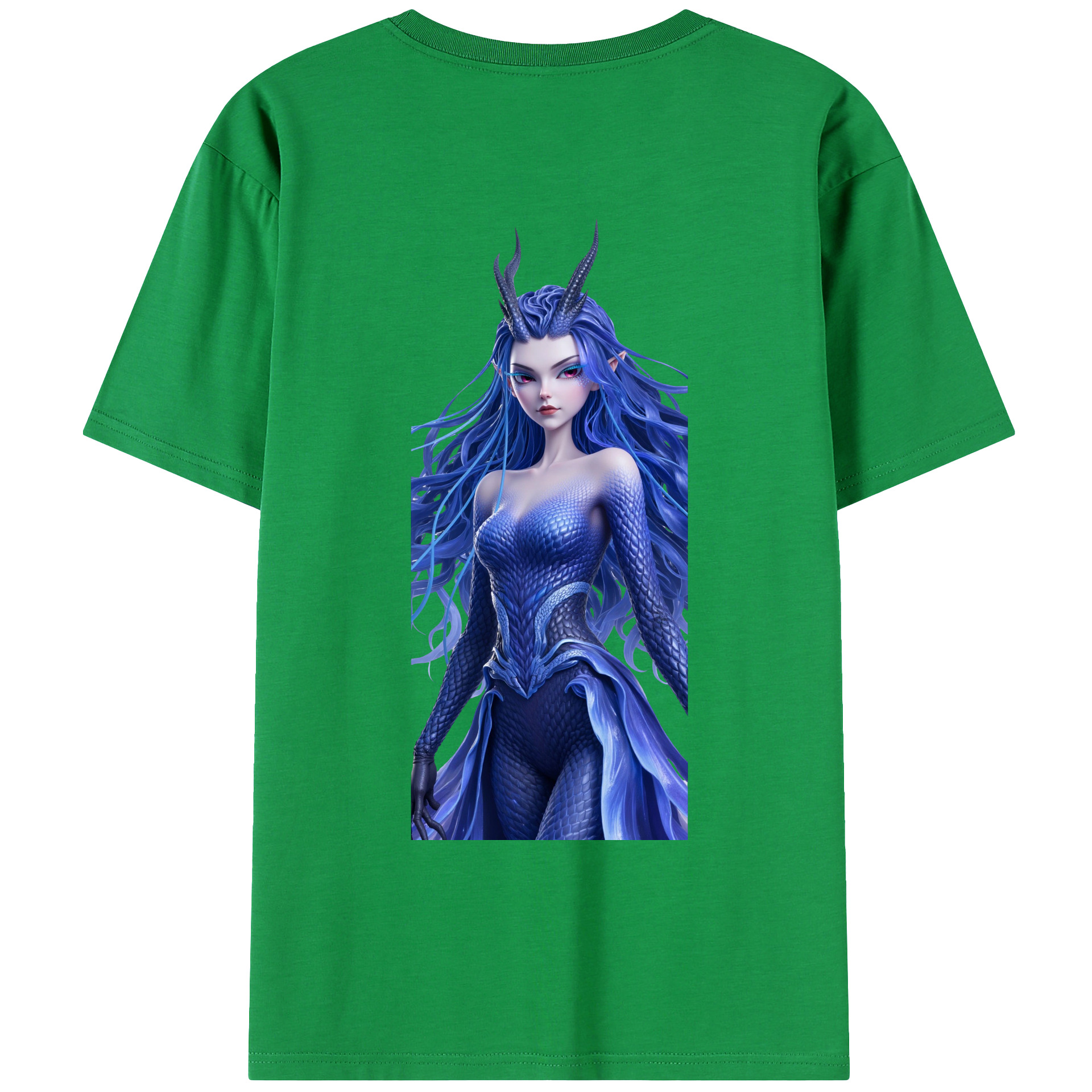 （画像用） Ne Zha 2 ナタ 魔童の大暴れ 綿100％ メンズ半袖Tシャツ（バックプリント） 通気性