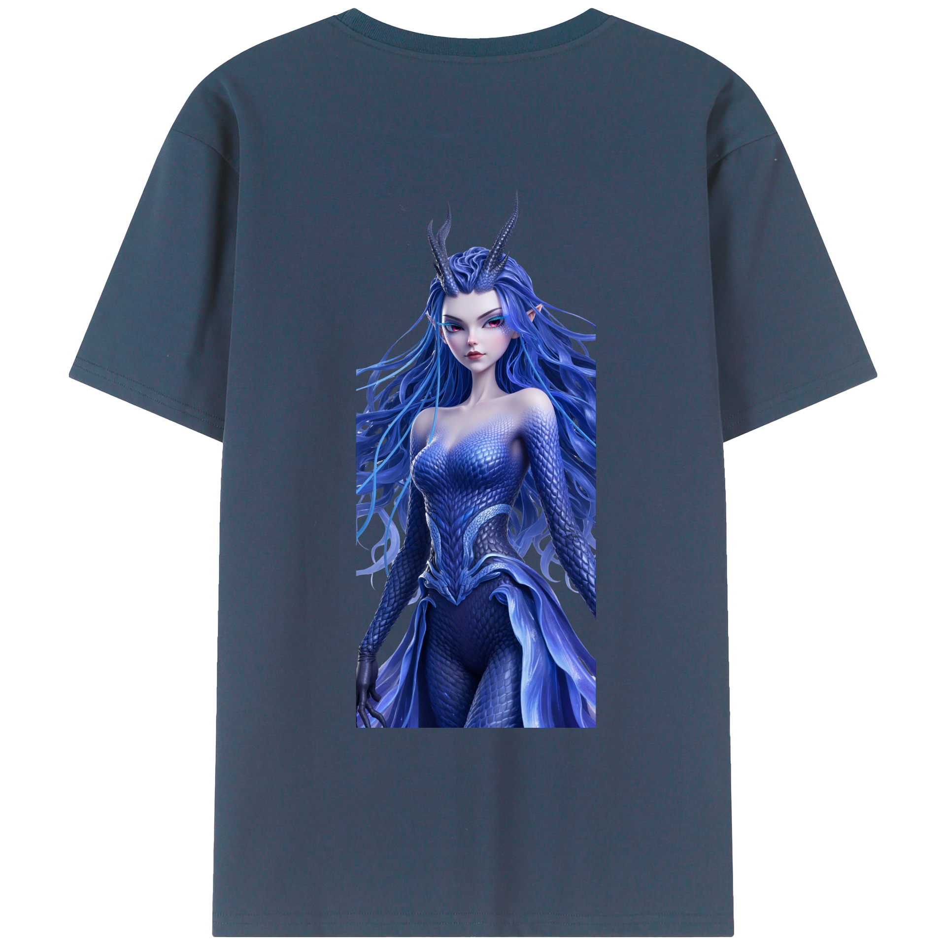 （画像用） Ne Zha 2 ナタ 魔童の大暴れ 綿100％ メンズ半袖Tシャツ（バックプリント） 通気性