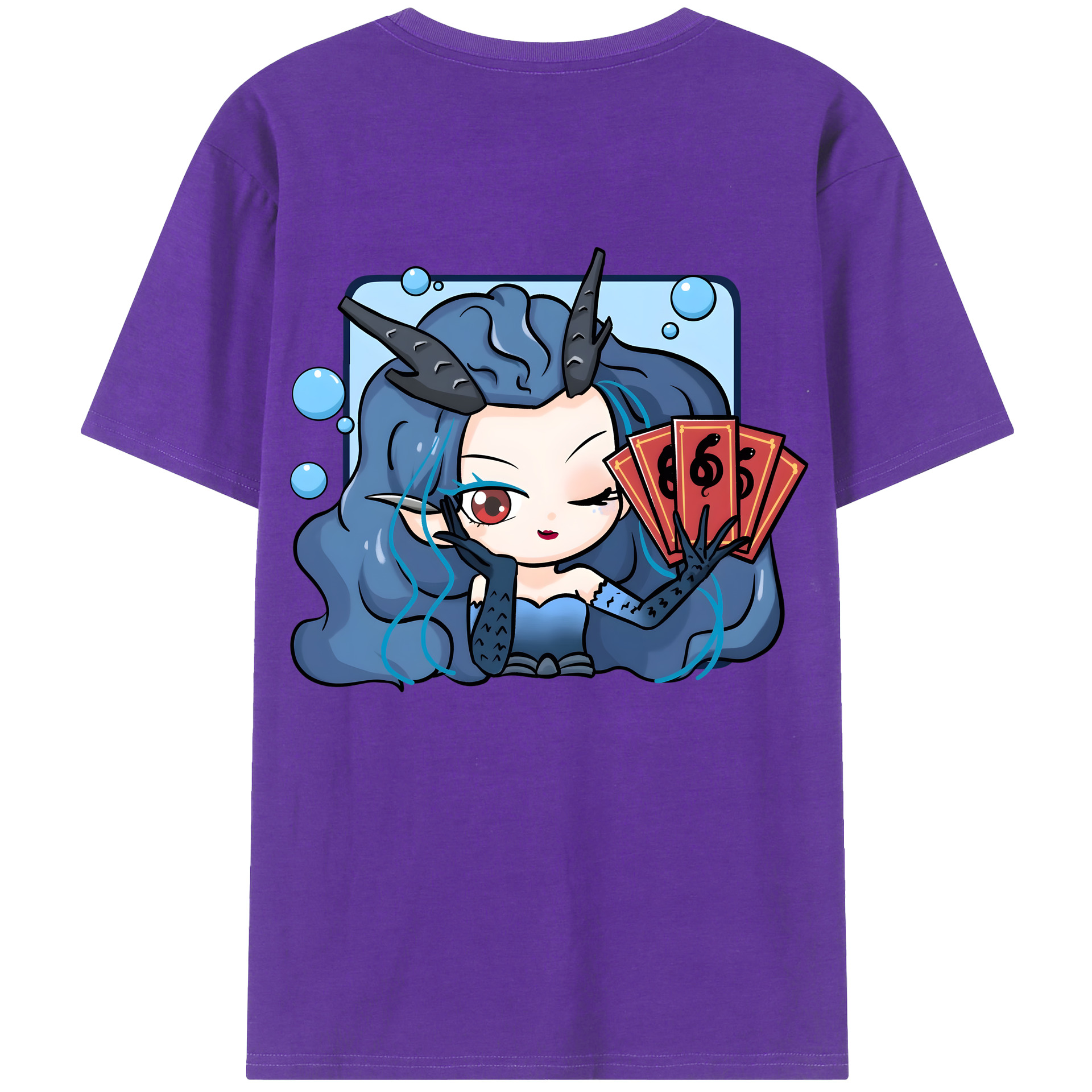 （画像用） Ne Zha 2 ナタ 魔童の大暴れ 綿100％ メンズ半袖Tシャツ（バックプリント） 通気性
