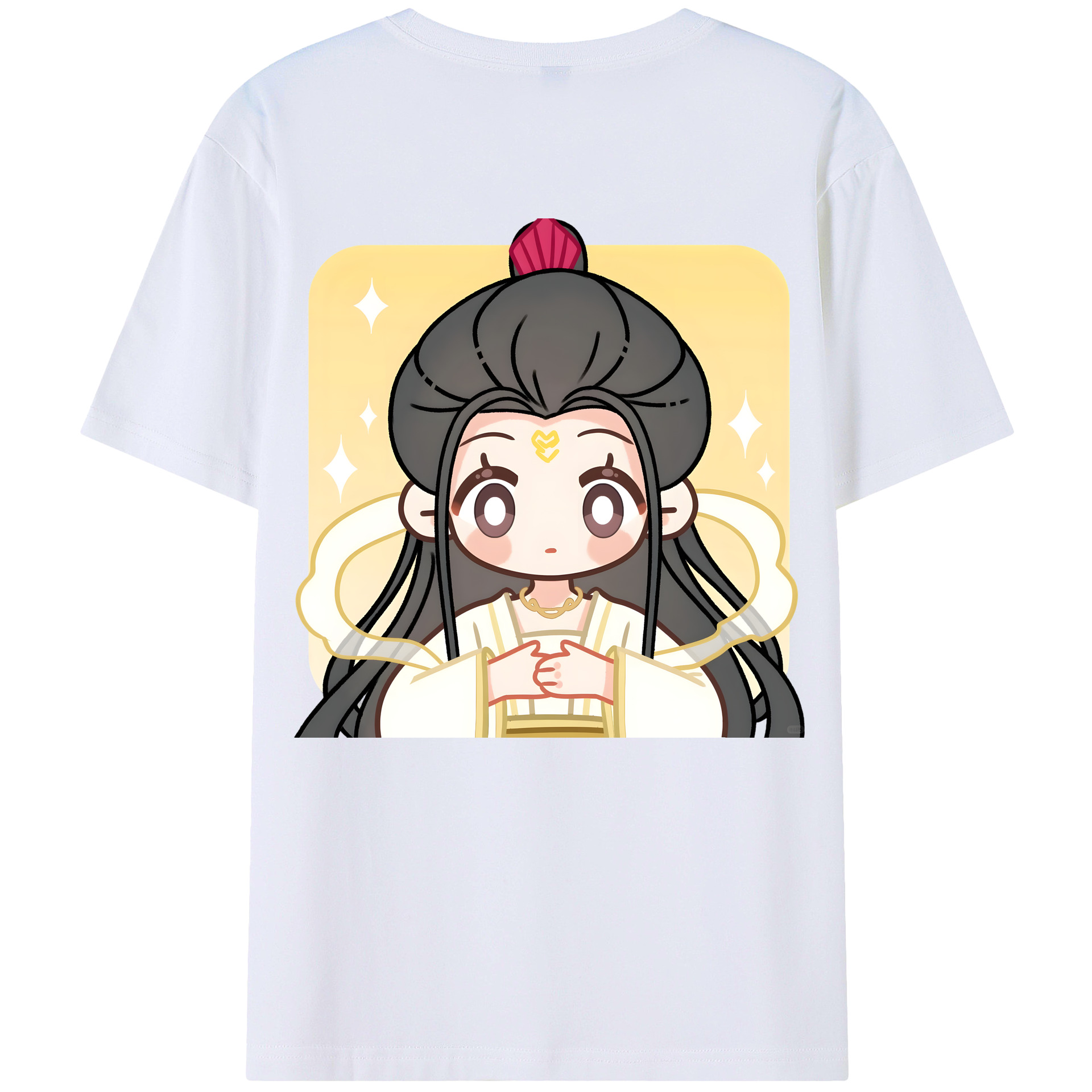 （画像用） Ne Zha 2 ナタ 魔童の大暴れ 綿100％ メンズ半袖Tシャツ（バックプリント） 通気性