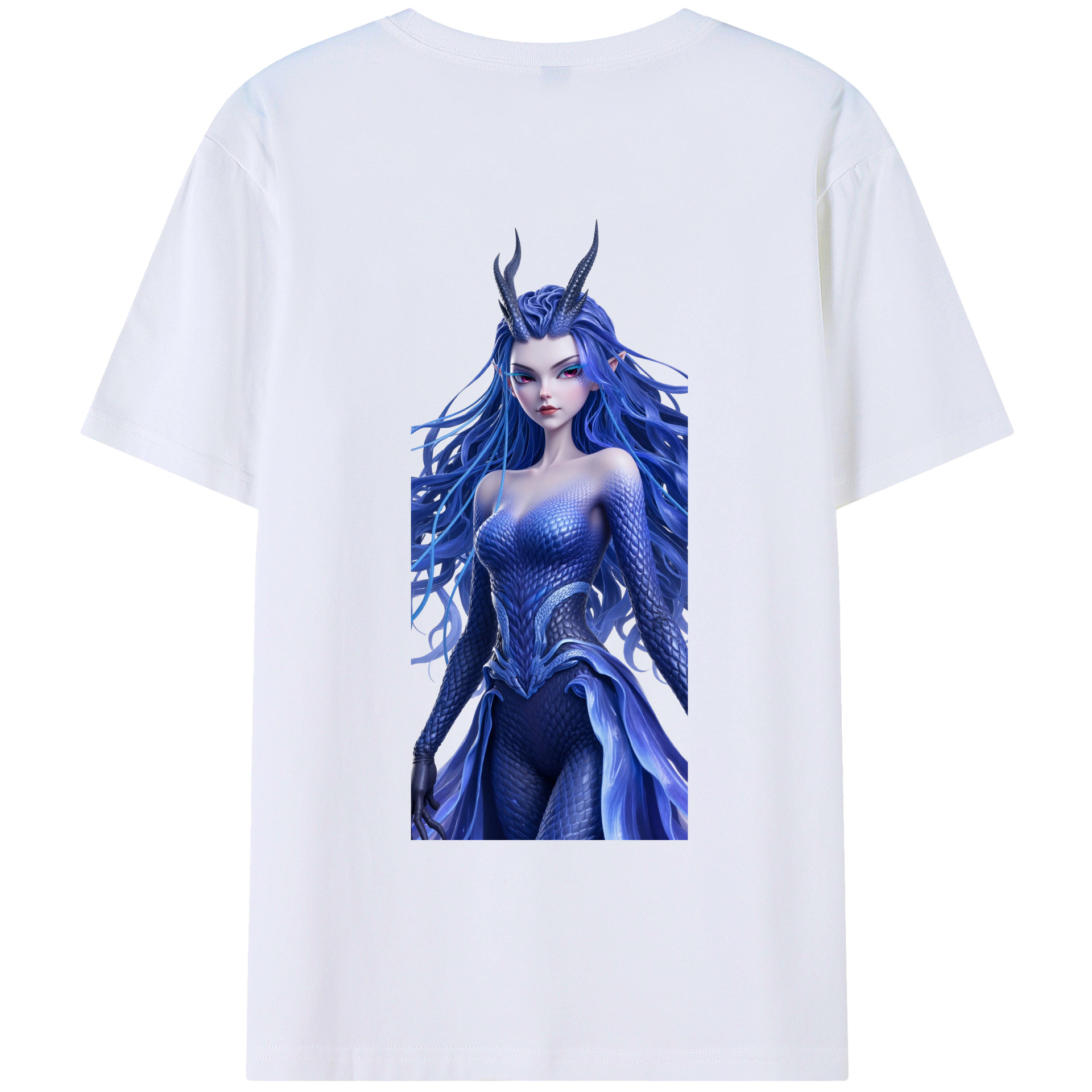 （画像用） Ne Zha 2 ナタ 魔童の大暴れ 綿100％ メンズ半袖Tシャツ（バックプリント） 通気性