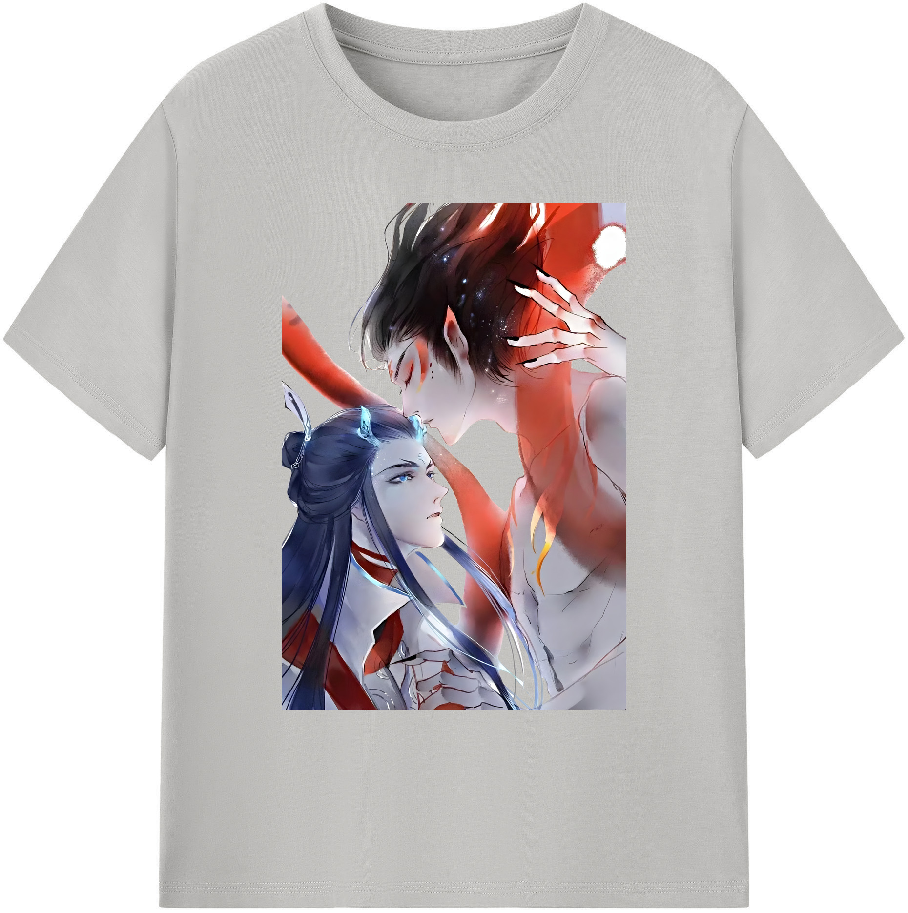 （画像用） Ne Zha 2 ナタ 魔童の大暴れ 綿100％ メンズ半袖Tシャツ｜肌触りやわらか＆通気性