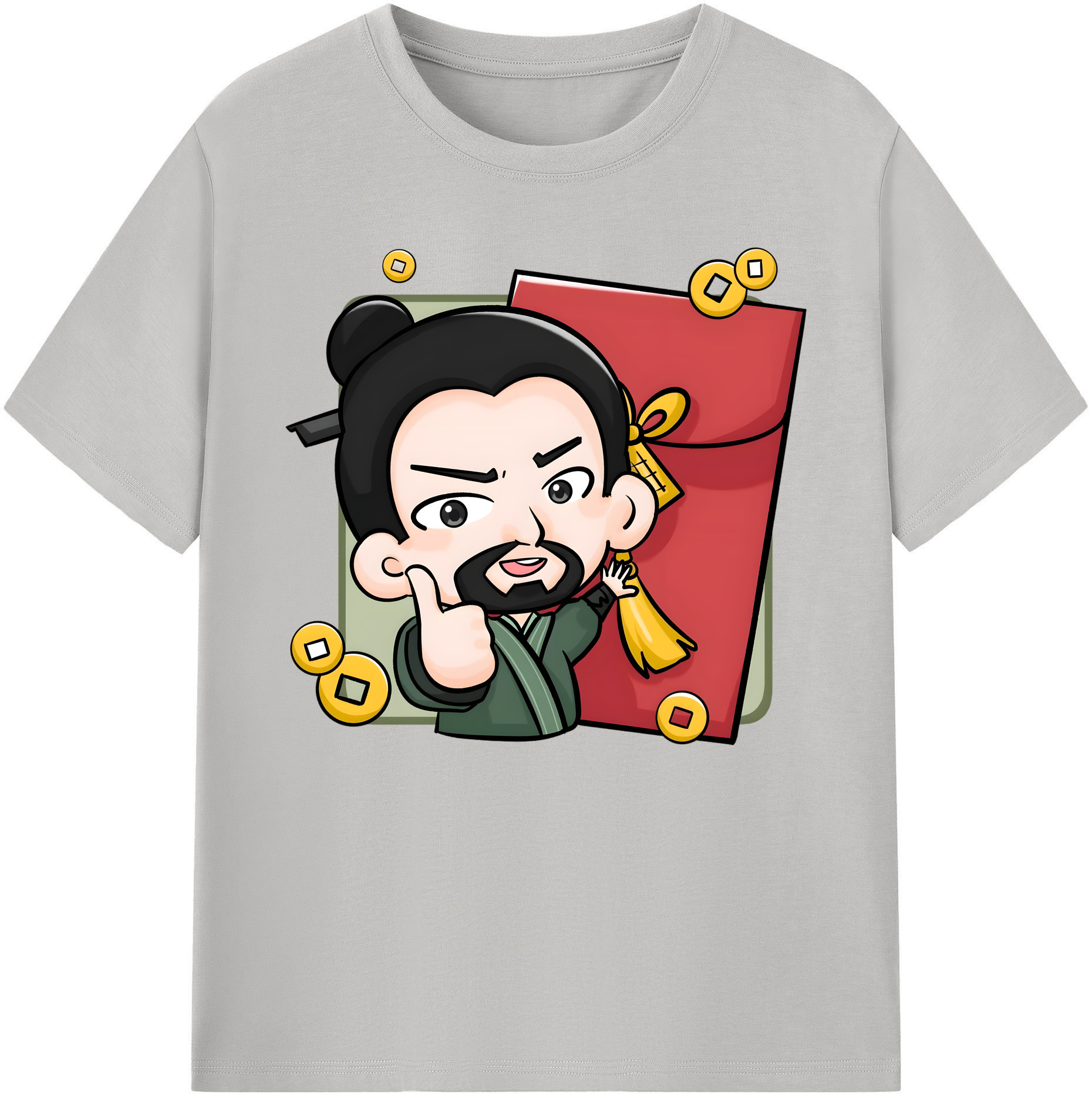 （画像用） Ne Zha 2 ナタ 魔童の大暴れ 綿100％ メンズ半袖Tシャツ｜肌触りやわらか＆通気性