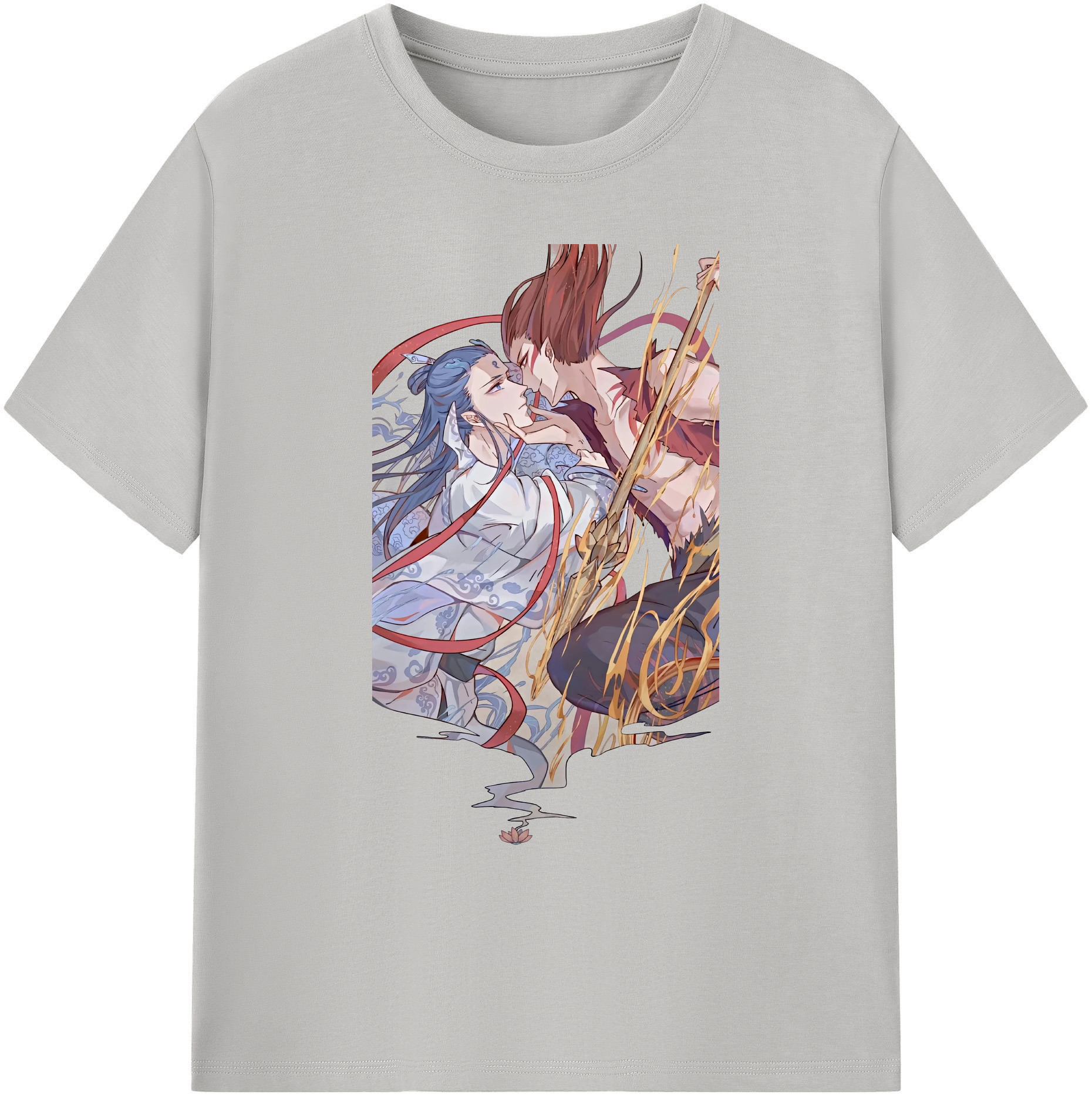（画像用） Ne Zha 2 ナタ 魔童の大暴れ 綿100％ メンズ半袖Tシャツ｜肌触りやわらか＆通気性