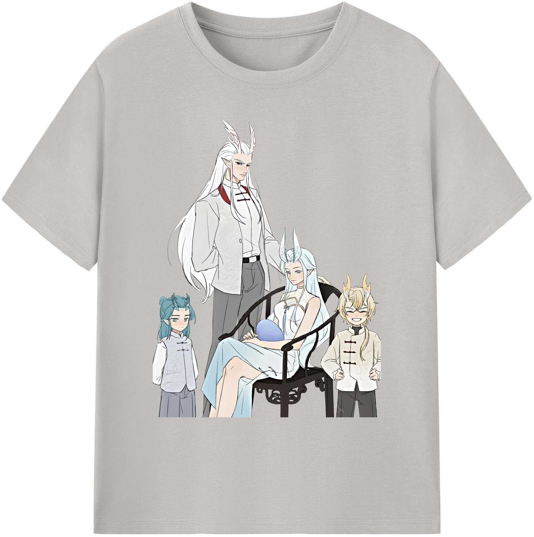 （画像用） Ne Zha 2 ナタ 魔童の大暴れ 綿100％ メンズ半袖Tシャツ｜肌触りやわらか＆通気性