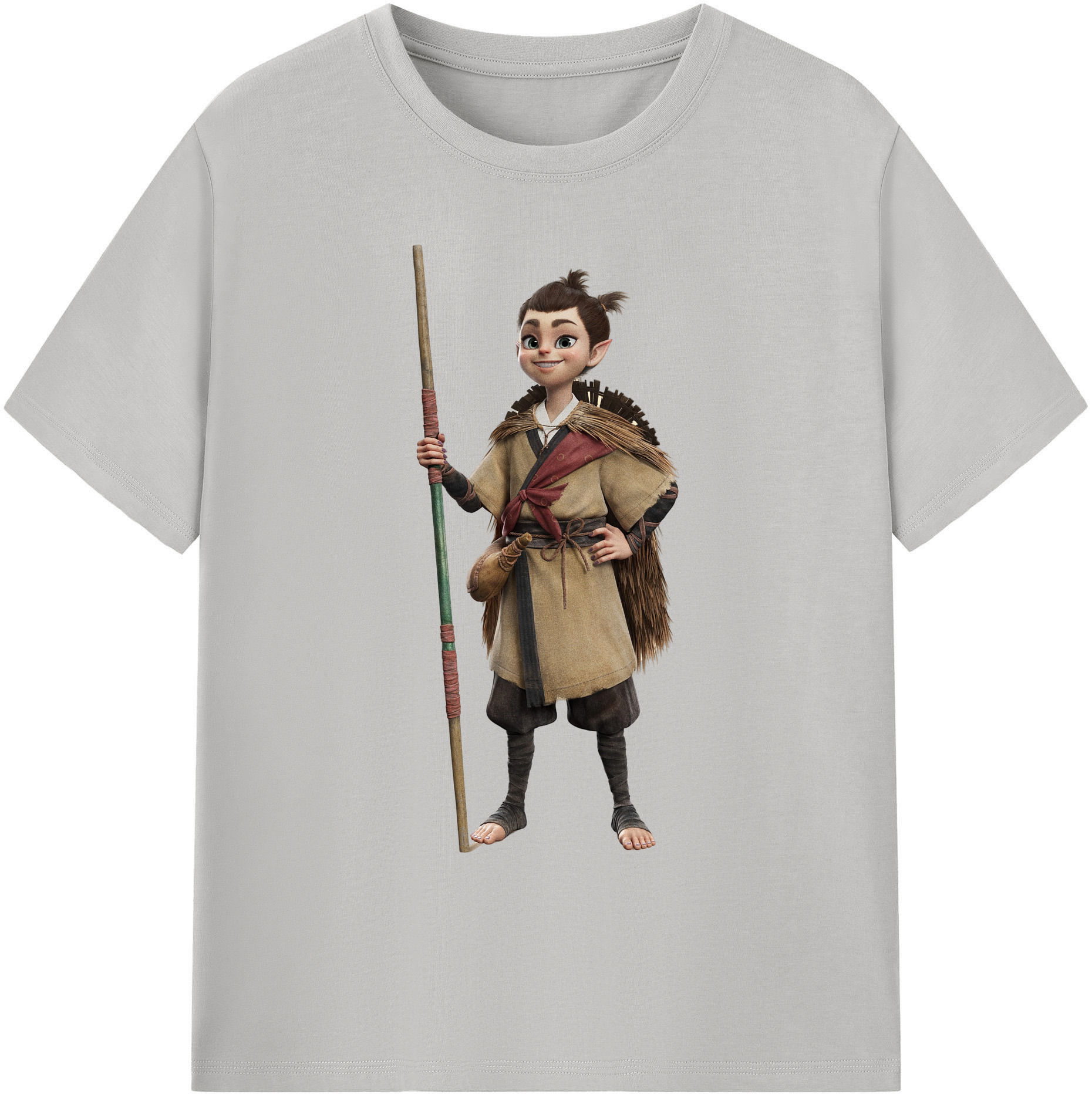 （画像用） Ne Zha 2 ナタ 魔童の大暴れ 綿100％ メンズ半袖Tシャツ｜肌触りやわらか＆通気性