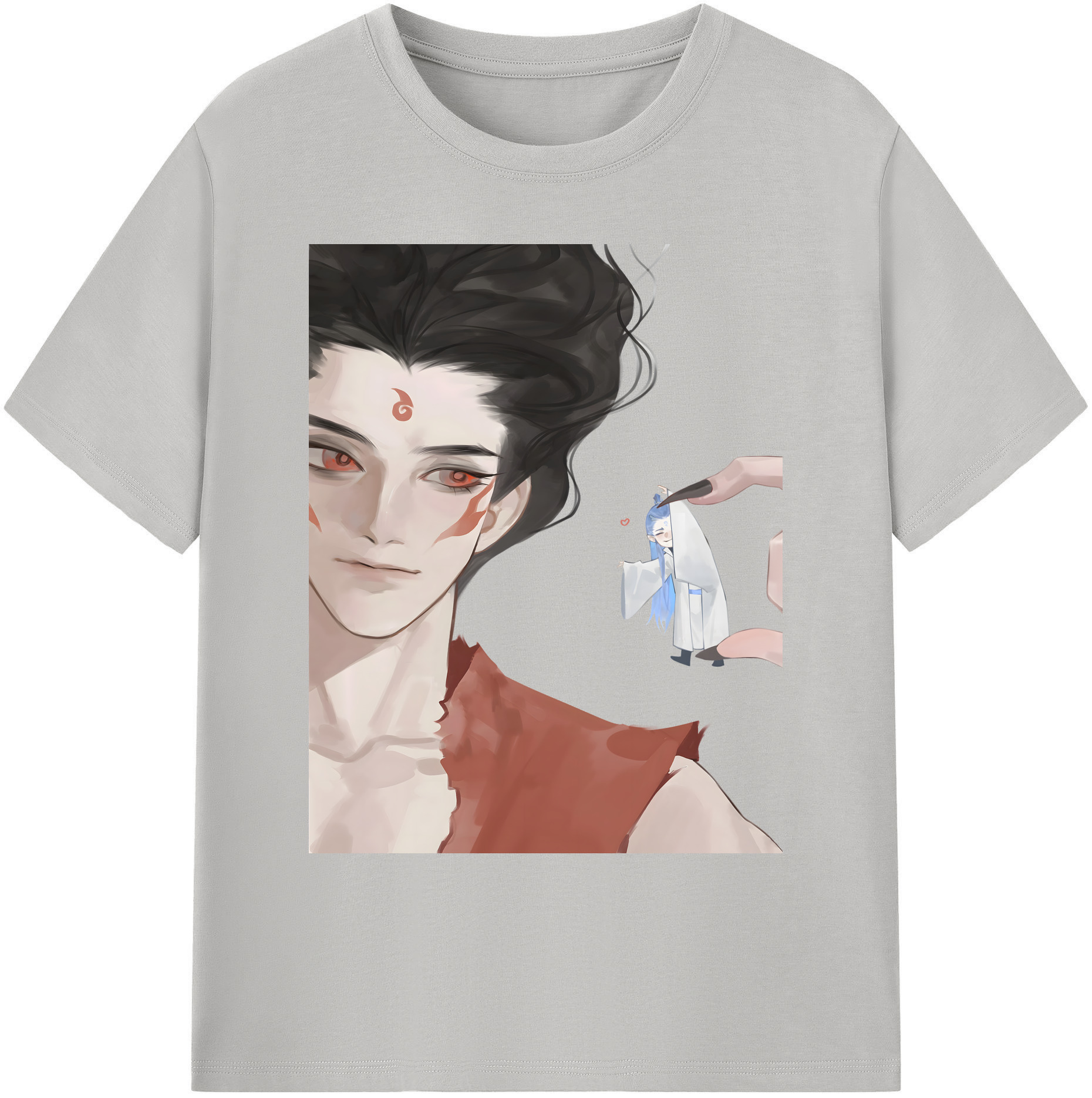 （画像用） Ne Zha 2 ナタ 魔童の大暴れ 綿100％ メンズ半袖Tシャツ｜肌触りやわらか＆通気性