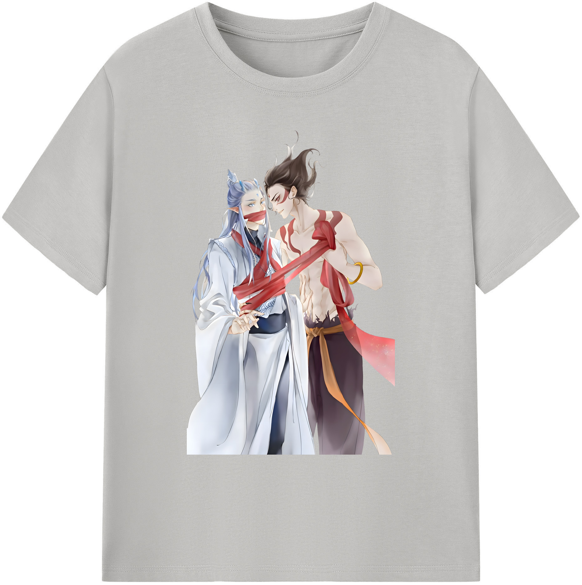 （画像用） Ne Zha 2 ナタ 魔童の大暴れ 綿100％ メンズ半袖Tシャツ｜肌触りやわらか＆通気性