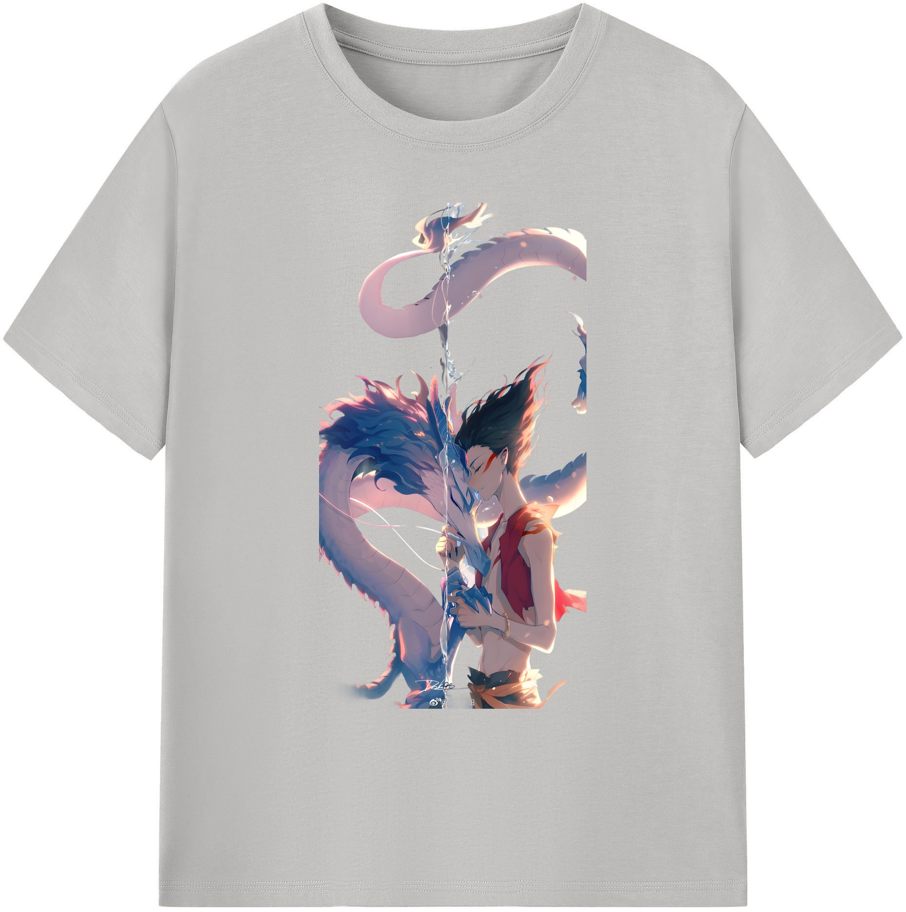 （画像用） Ne Zha 2 ナタ 魔童の大暴れ 綿100％ メンズ半袖Tシャツ｜肌触りやわらか＆通気性