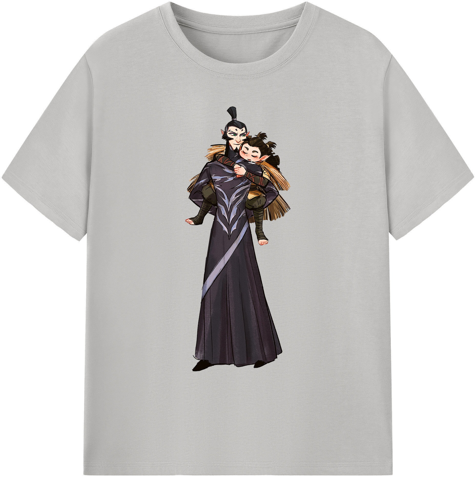 （画像用） Ne Zha 2 ナタ 魔童の大暴れ 綿100％ メンズ半袖Tシャツ｜肌触りやわらか＆通気性