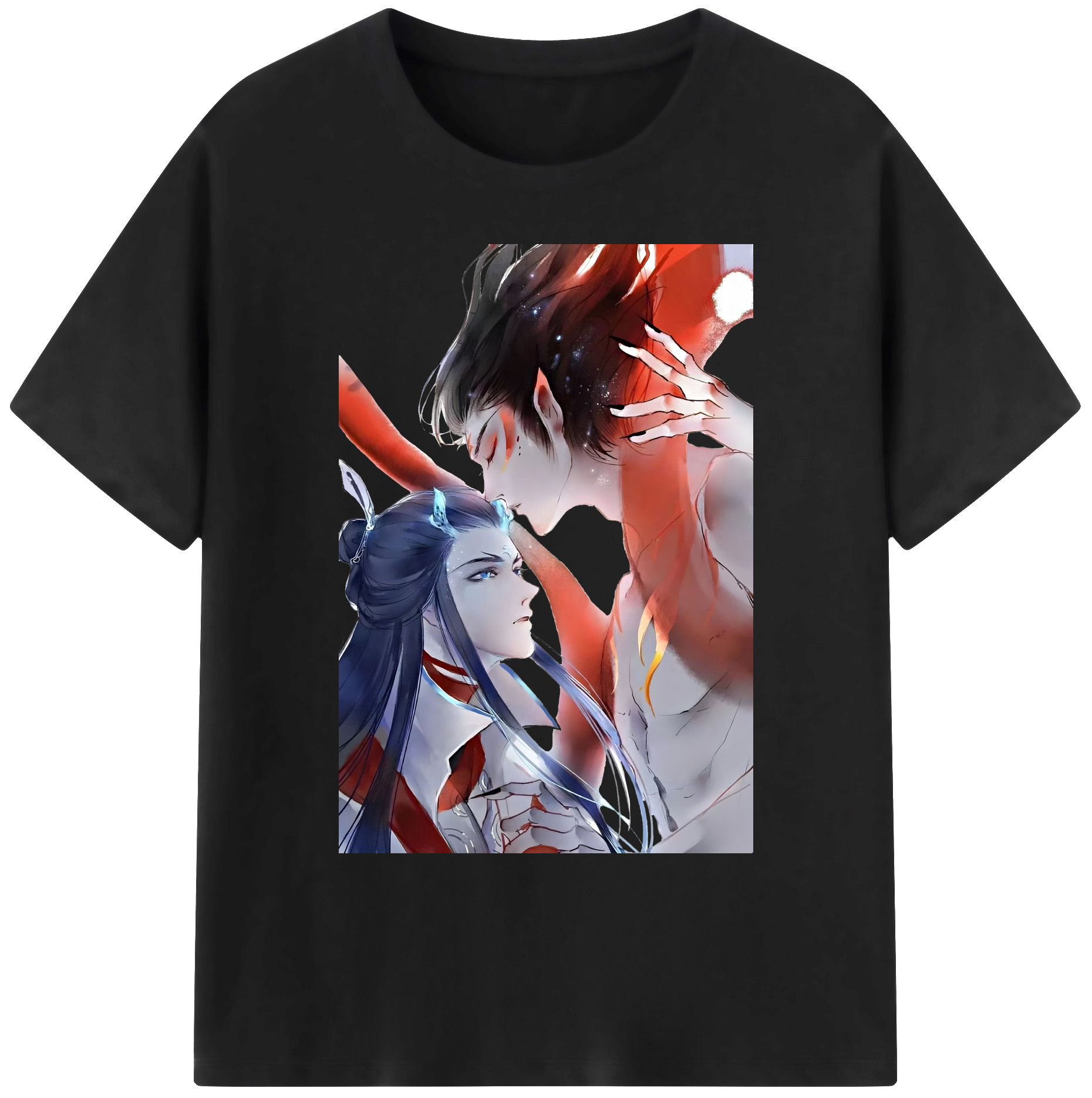 （画像用） Ne Zha 2 ナタ 魔童の大暴れ 綿100％ メンズ半袖Tシャツ｜肌触りやわらか＆通気性