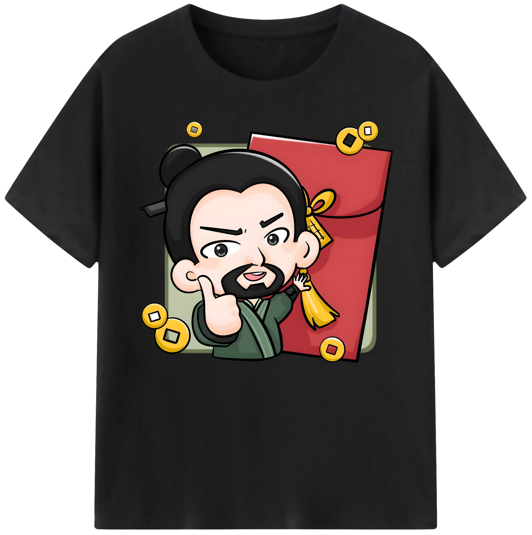 （画像用） Ne Zha 2 ナタ 魔童の大暴れ 綿100％ メンズ半袖Tシャツ｜肌触りやわらか＆通気性