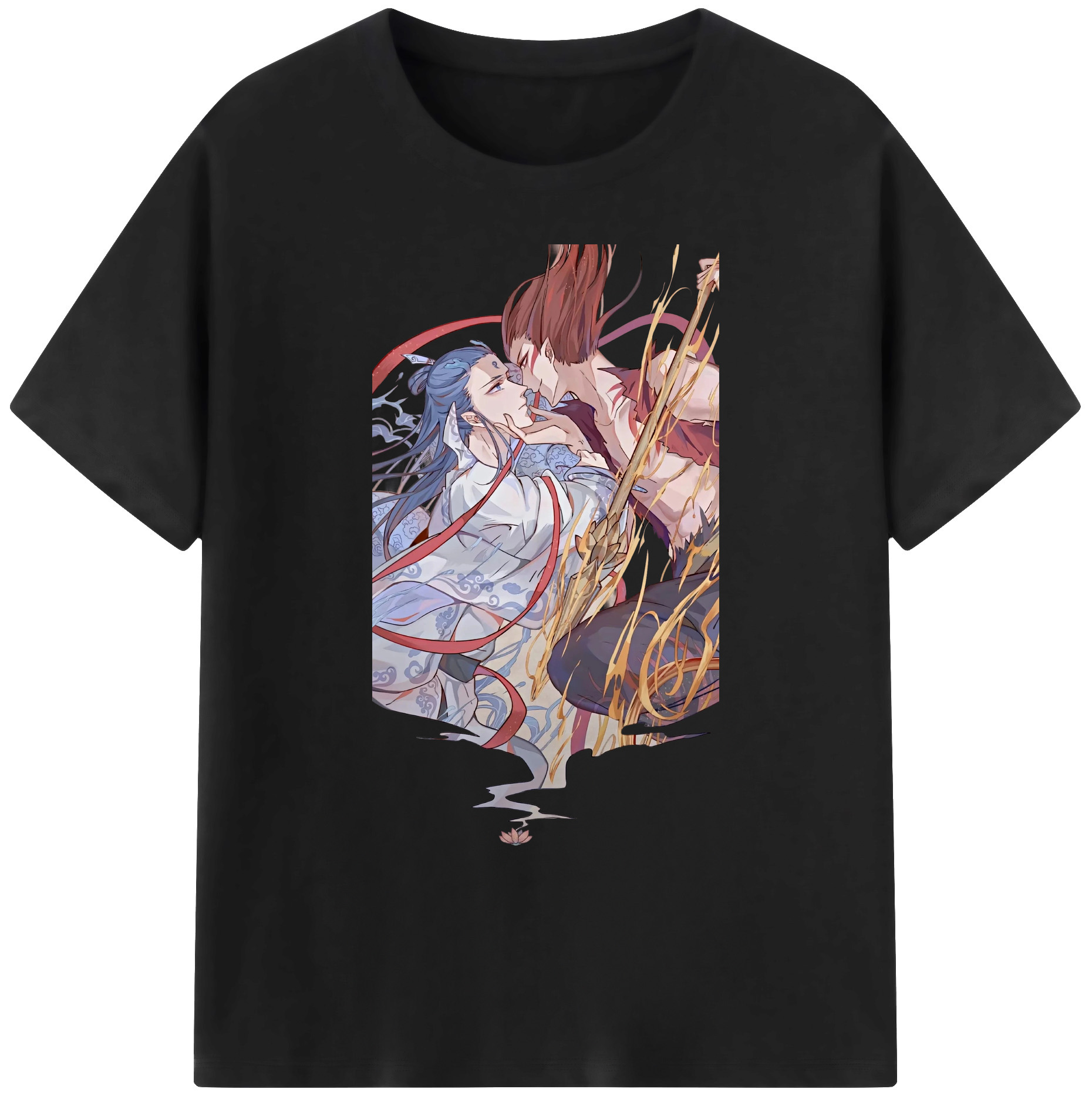 （画像用） Ne Zha 2 ナタ 魔童の大暴れ 綿100％ メンズ半袖Tシャツ｜肌触りやわらか＆通気性