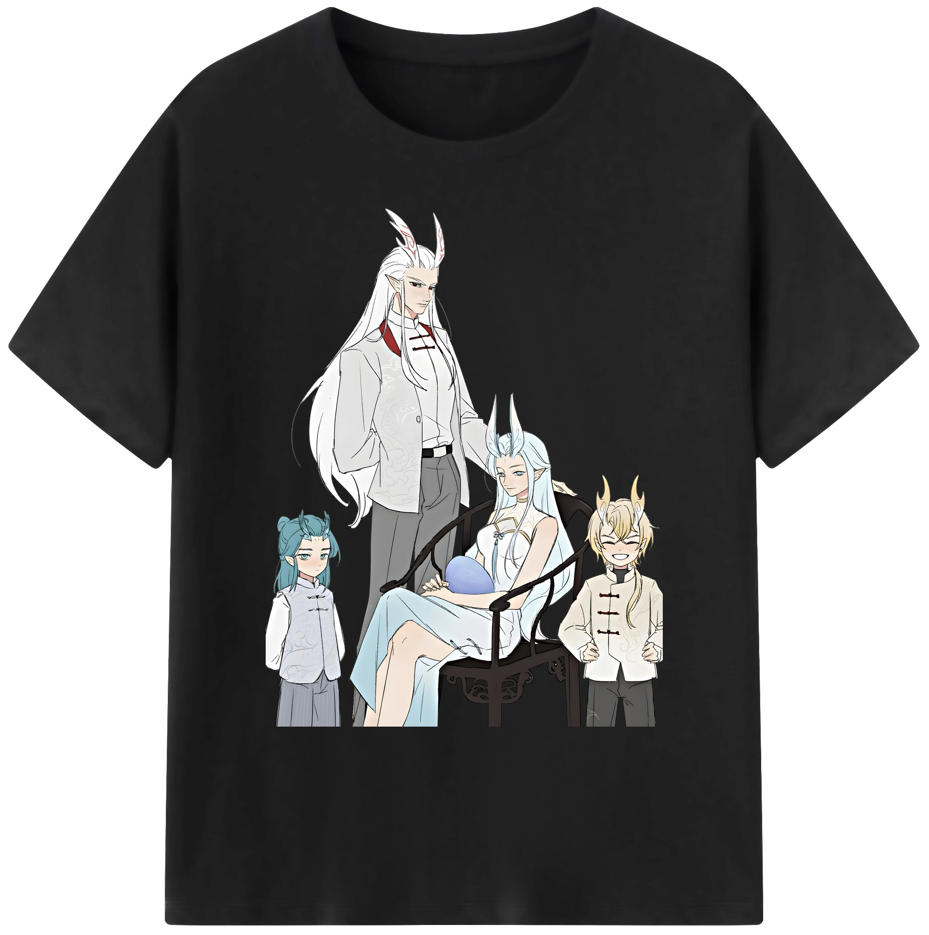 （画像用） Ne Zha 2 ナタ 魔童の大暴れ 綿100％ メンズ半袖Tシャツ｜肌触りやわらか＆通気性
