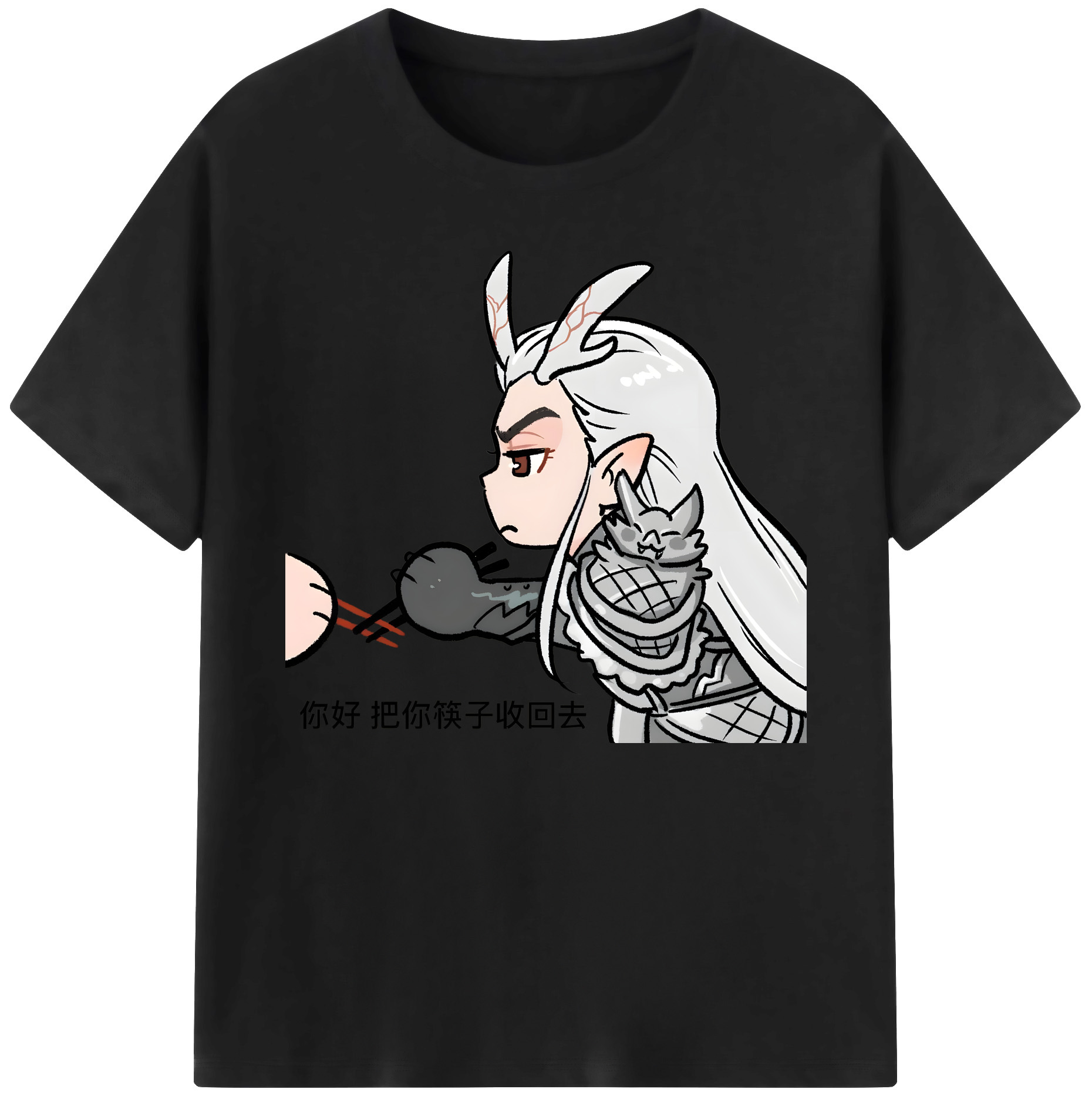 （画像用） Ne Zha 2 ナタ 魔童の大暴れ 綿100％ メンズ半袖Tシャツ｜肌触りやわらか＆通気性