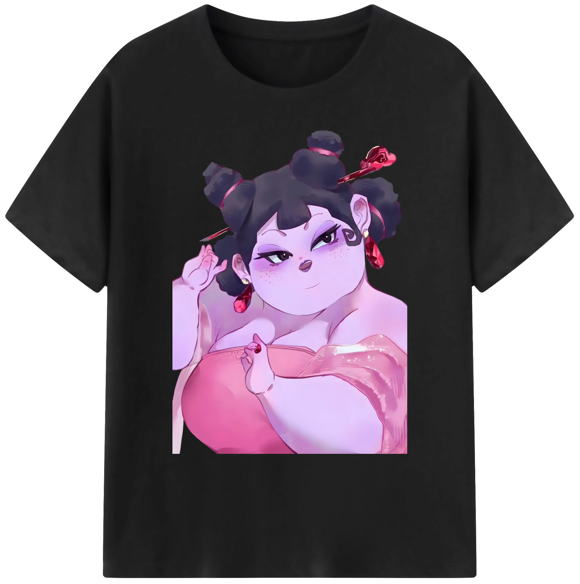 （画像用） Ne Zha 2 ナタ 魔童の大暴れ 綿100％ メンズ半袖Tシャツ｜肌触りやわらか＆通気性