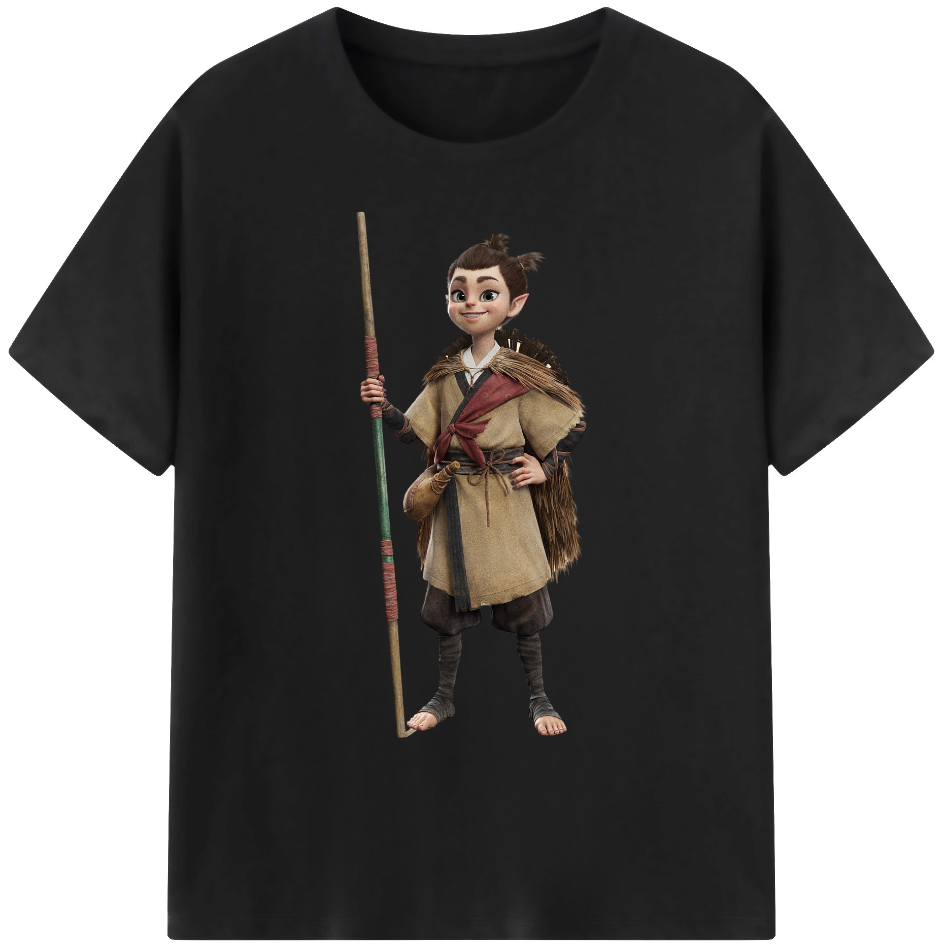 （画像用） Ne Zha 2 ナタ 魔童の大暴れ 綿100％ メンズ半袖Tシャツ｜肌触りやわらか＆通気性