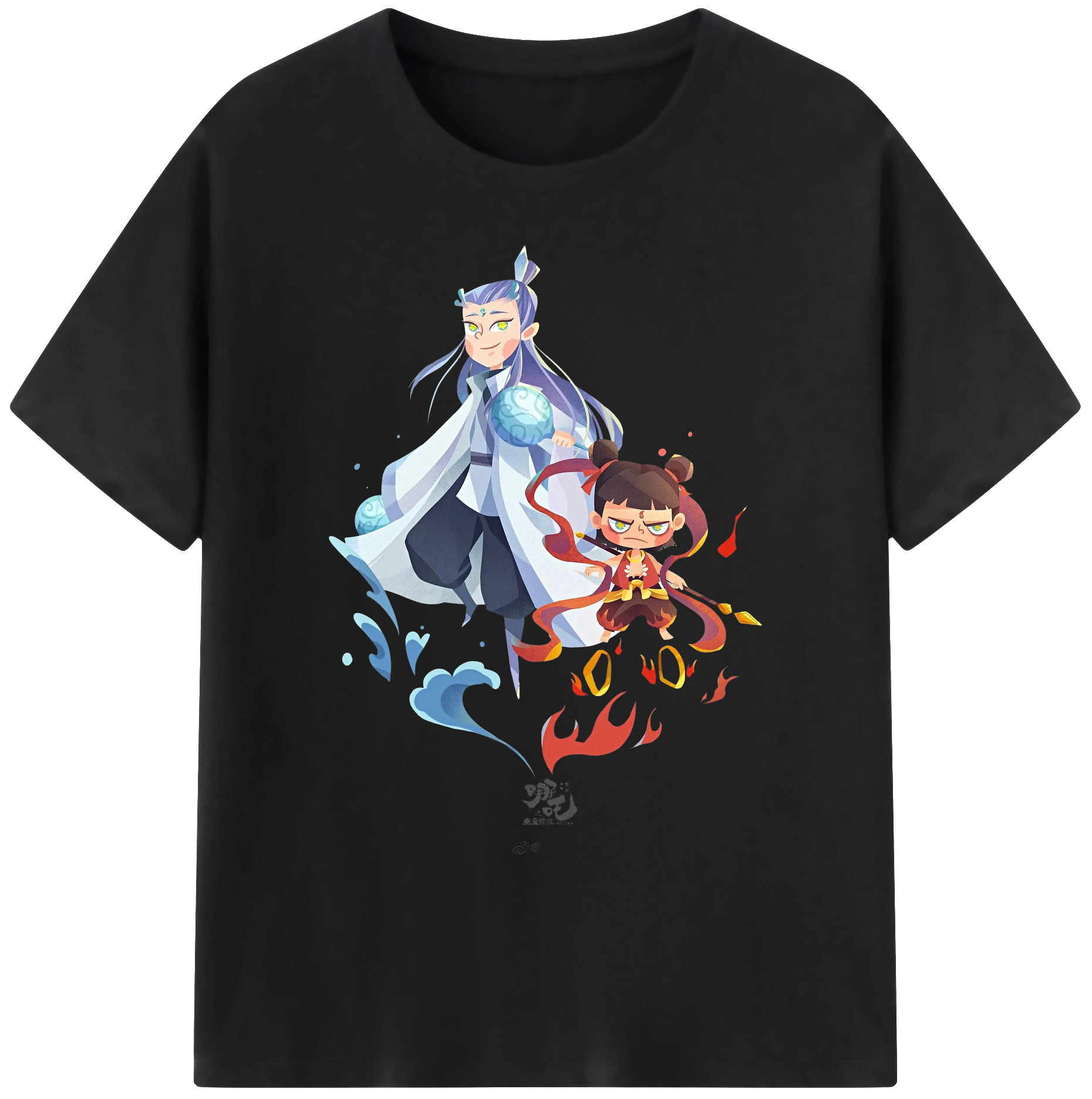 （画像用） Ne Zha 2 ナタ 魔童の大暴れ 綿100％ メンズ半袖Tシャツ｜肌触りやわらか＆通気性