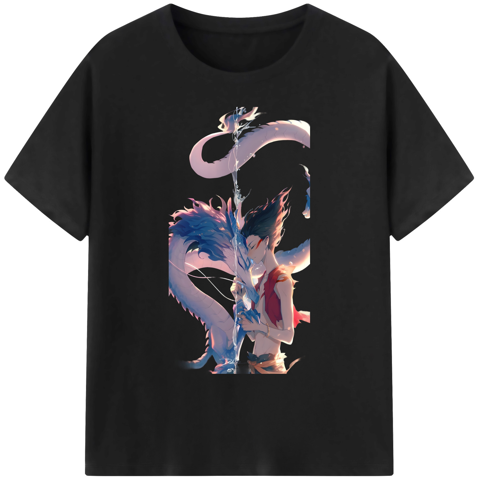 （画像用） Ne Zha 2 ナタ 魔童の大暴れ 綿100％ メンズ半袖Tシャツ｜肌触りやわらか＆通気性