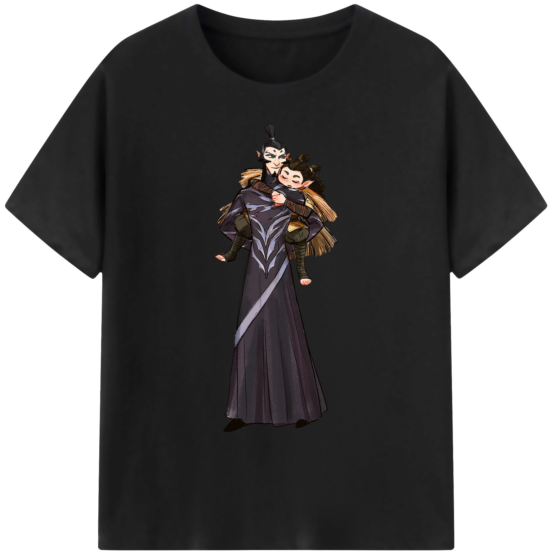 （画像用） Ne Zha 2 ナタ 魔童の大暴れ 綿100％ メンズ半袖Tシャツ｜肌触りやわらか＆通気性