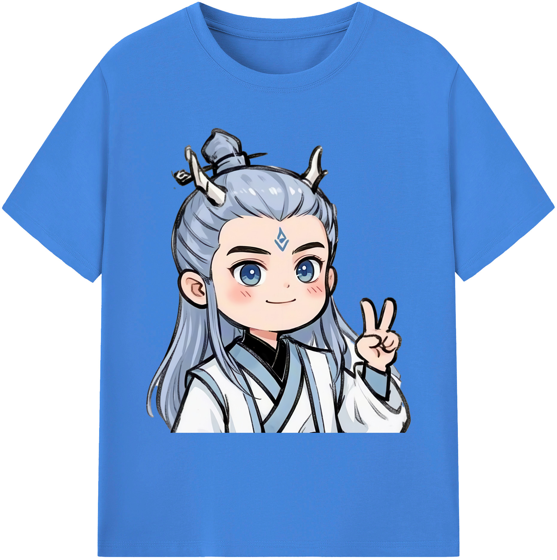 （画像用） Ne Zha 2 ナタ 魔童の大暴れ 綿100％ メンズ半袖Tシャツ｜肌触りやわらか＆通気性