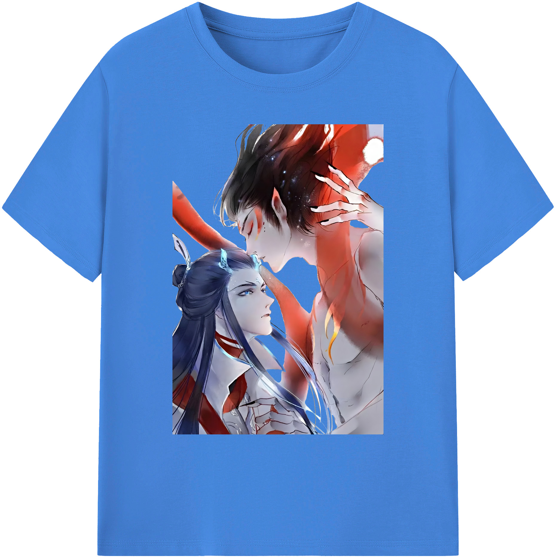 （画像用） Ne Zha 2 ナタ 魔童の大暴れ 綿100％ メンズ半袖Tシャツ｜肌触りやわらか＆通気性
