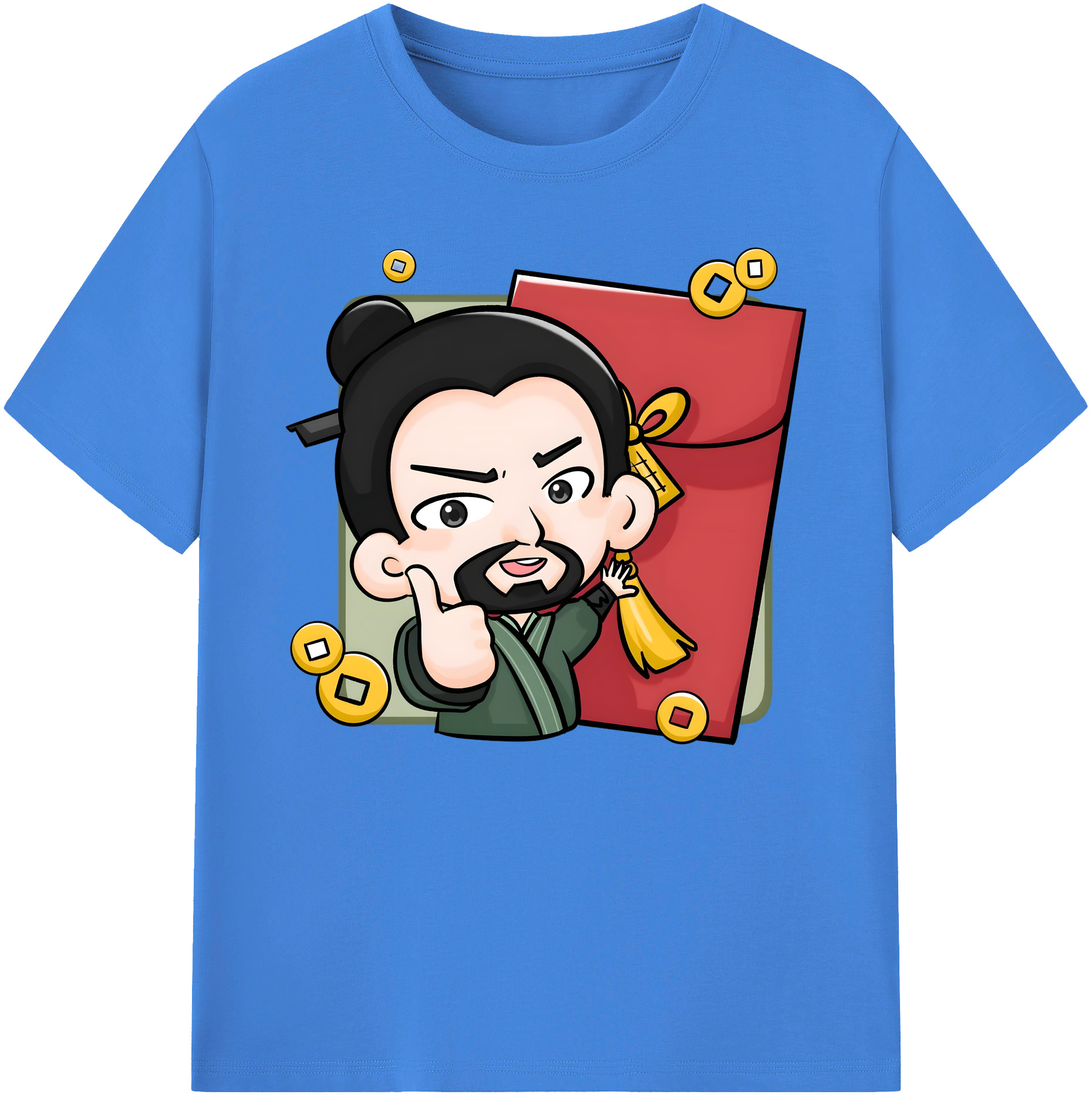 （画像用） Ne Zha 2 ナタ 魔童の大暴れ 綿100％ メンズ半袖Tシャツ｜肌触りやわらか＆通気性