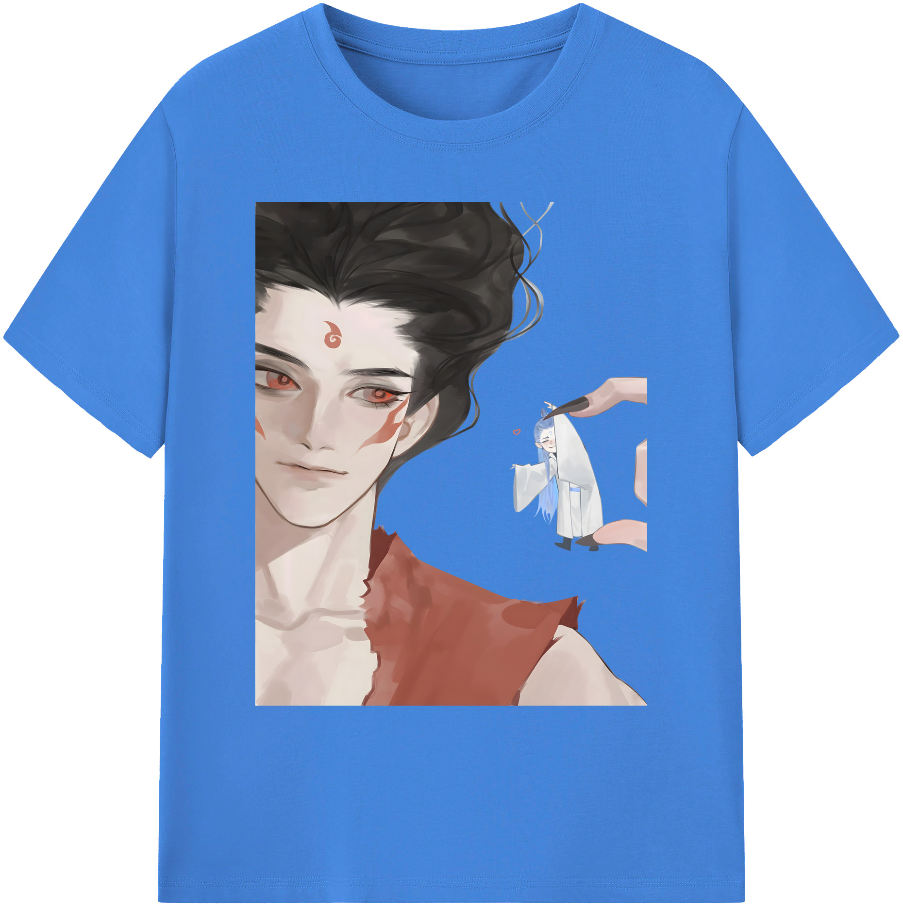 （画像用） Ne Zha 2 ナタ 魔童の大暴れ 綿100％ メンズ半袖Tシャツ｜肌触りやわらか＆通気性
