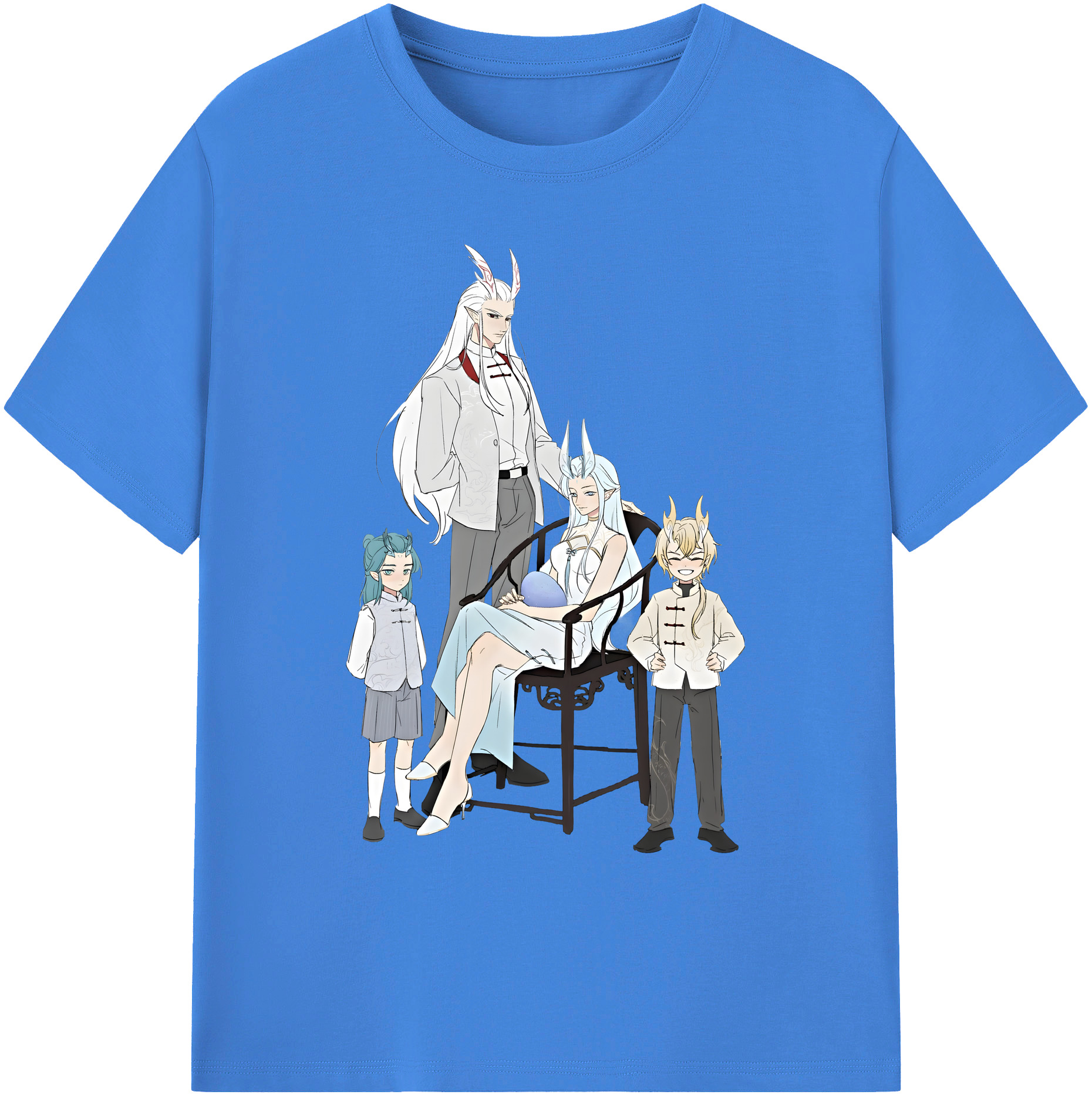 （画像用） Ne Zha 2 ナタ 魔童の大暴れ 綿100％ メンズ半袖Tシャツ｜肌触りやわらか＆通気性